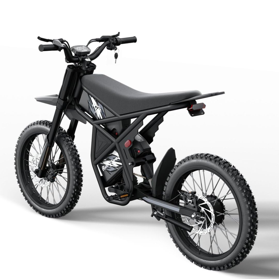 GT73 PRO/GT73 Electric Dirt Bike for Adults, 50MPH 60V 3000W / 37MPH 48V 2400W, 1747Wh/2160Wh Dual Battery Ebike Up to 85 Miles, 25" Motorcycle Tire, UL2849 All Terrain E Bike Full Suspension