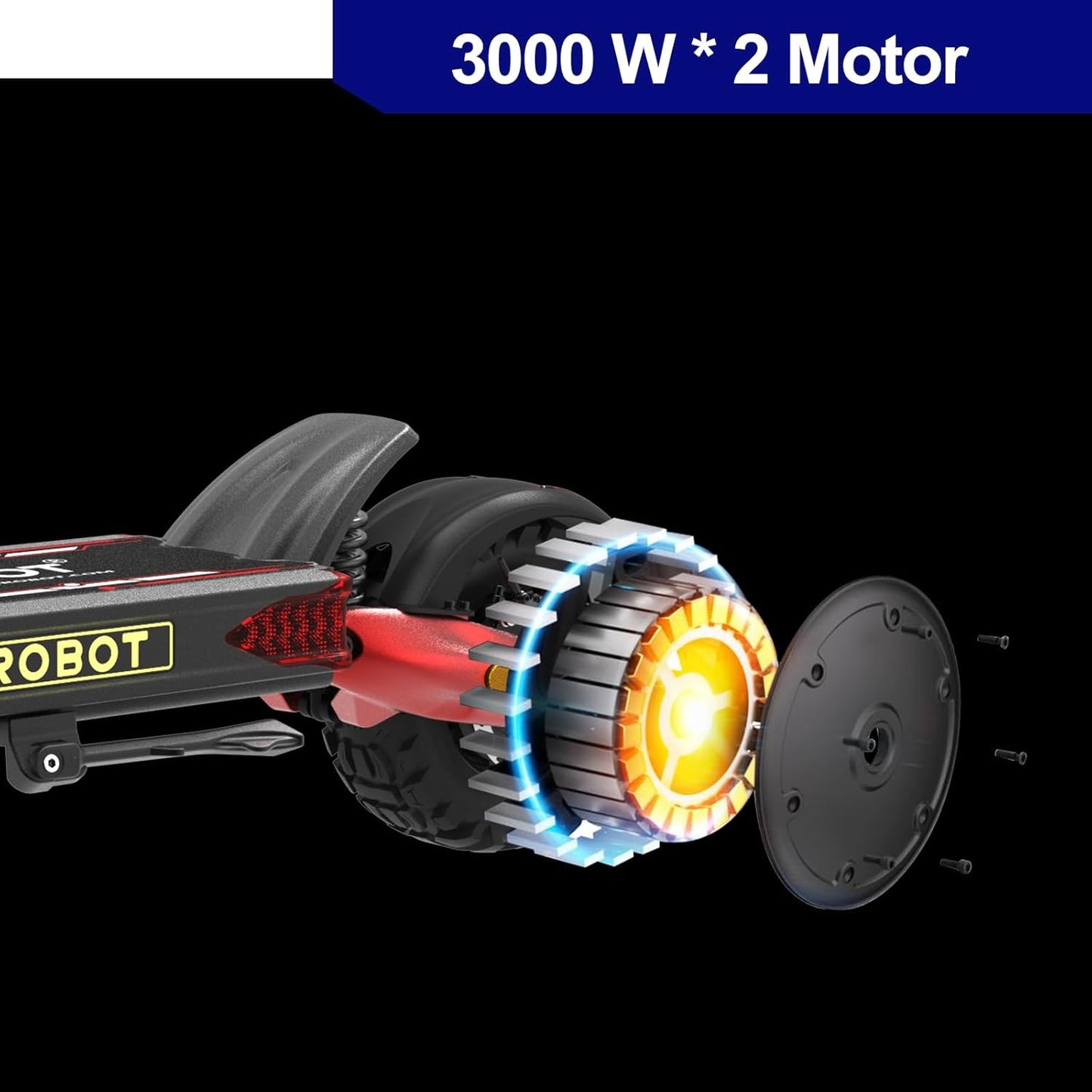 NANROBOT LS7+ Electric Scooters for Adults Fast 75mph Off Road EScooter Folding Waterproof 6000W Dual Motor EScooter with Suspension Kick Escooters 300lbs Load 45-85 Miles Dual Hydraulic Brake(Nutt)