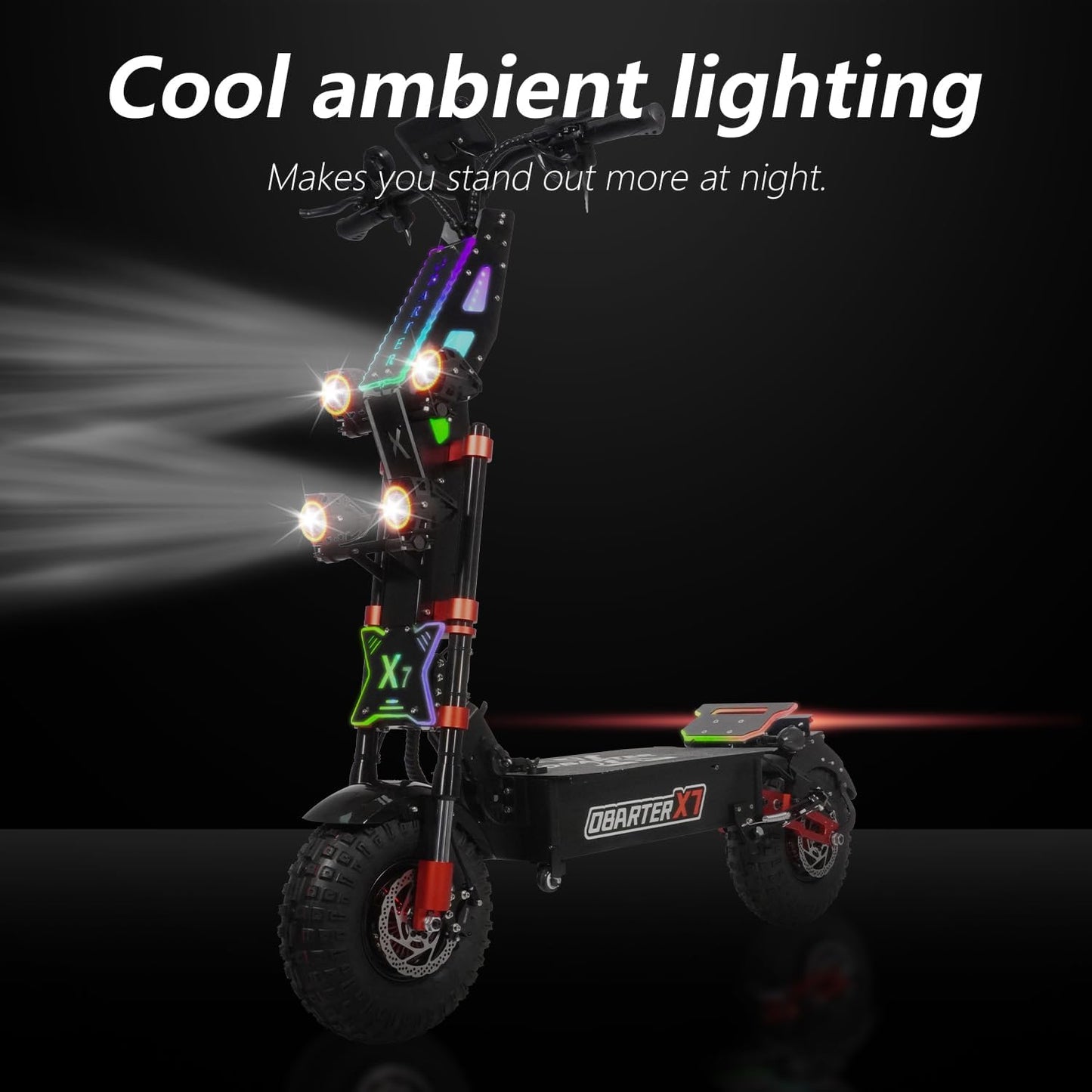 X7 Dual Motor Off Road Electric Scooter for Adults - 55 MPH, 90-Mile Range, 8000W Peak, 14-Inch Tires, UL2272 Certified