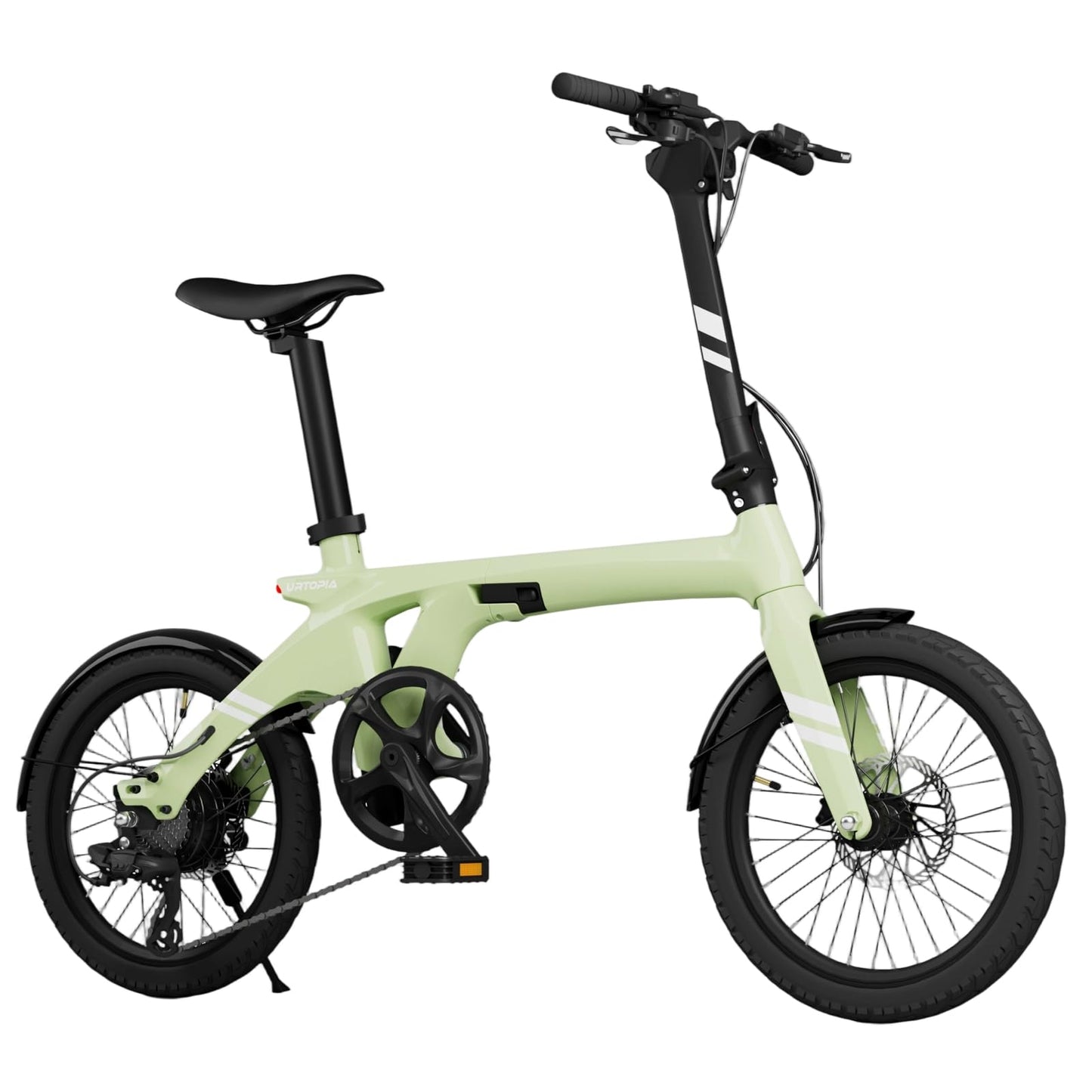 URTOPIA Carbon Fold 1 E-Bike, 29lbs Ultra Light Foldable Electric Bike, Assembly-Free Folding Electric Bikes for Adults, Removable Battery, 500W Motor, 20 Mph 40 Miles, Perfect for Commuting