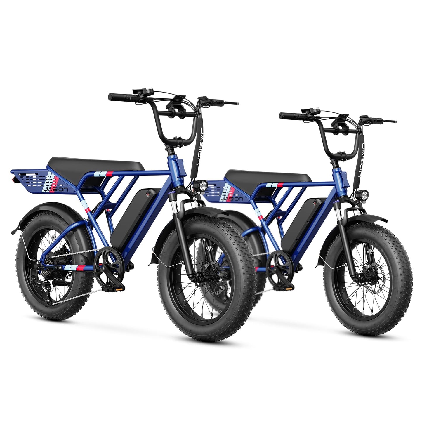 Jasion RetroVolt Electric Bike for Adults,【1500W Peak Motor & 30MPH】 Electric Dirt Bike,Dual Suspension Ebikes for Adults, 20" Fat Tire Ebike with 624WH Battery, UL 2849 Tested
