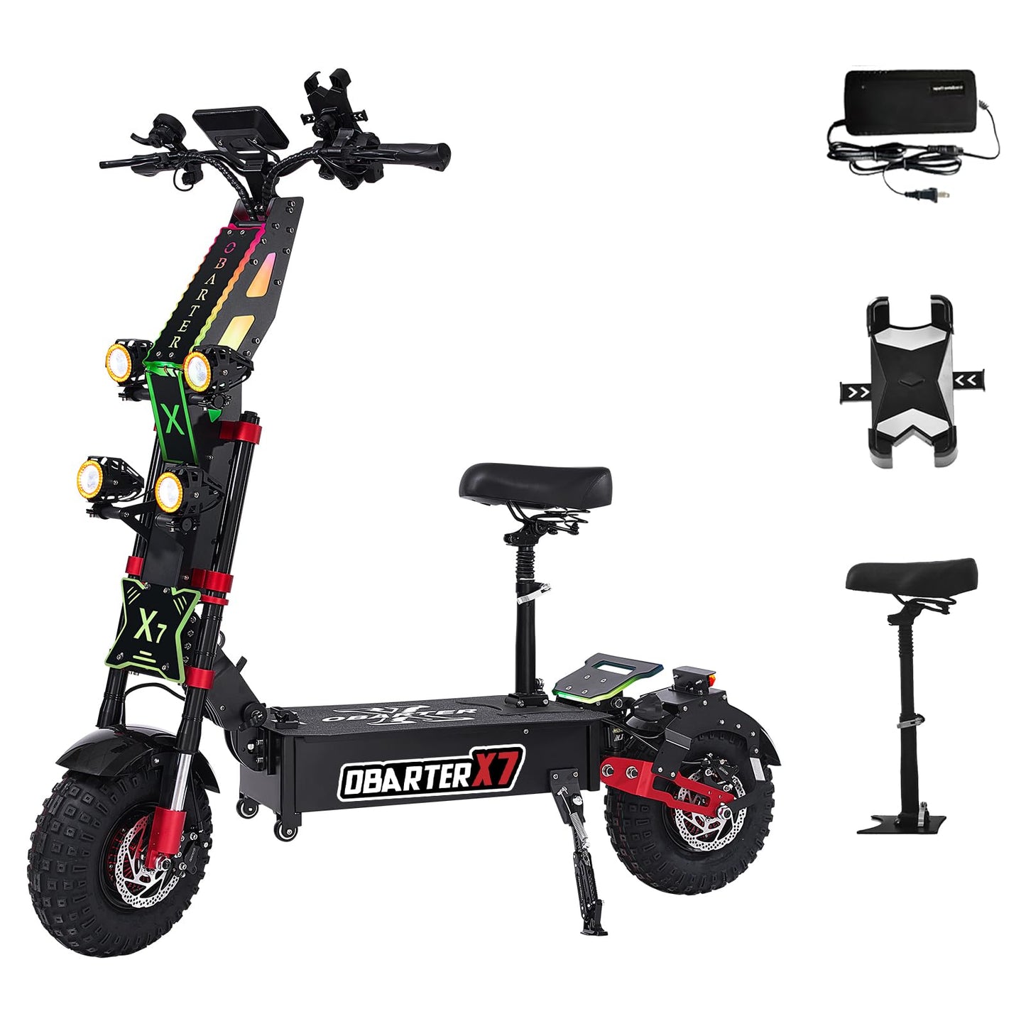 Electric Scooter 8000W Dual Motor for Adults,High-Speed 56mph, 90-Mile Range, 14" All-Terrain Tires, 60V 40Ah Battery, and Multifunctional LCD Display,Foldable E-Scooter