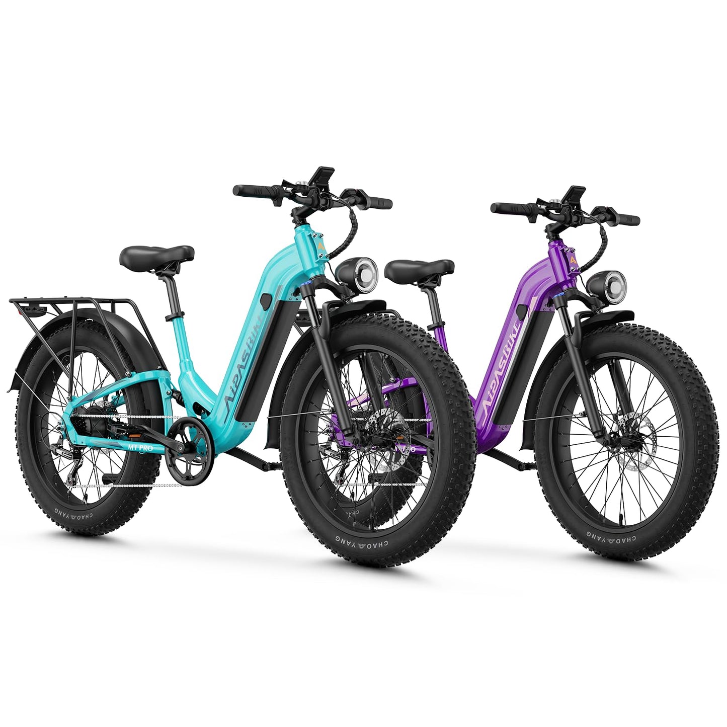 M1 Pro Electric Bike, 1800W Peak Motor Electric Bike for Adults, 48V 17.5Ah, 26'' x 4.0'' Fat Tire Electric Mountain Bike, Ebike with 85 Miles, 36MPH, 7 Speed 110Nm and Dual Suspension