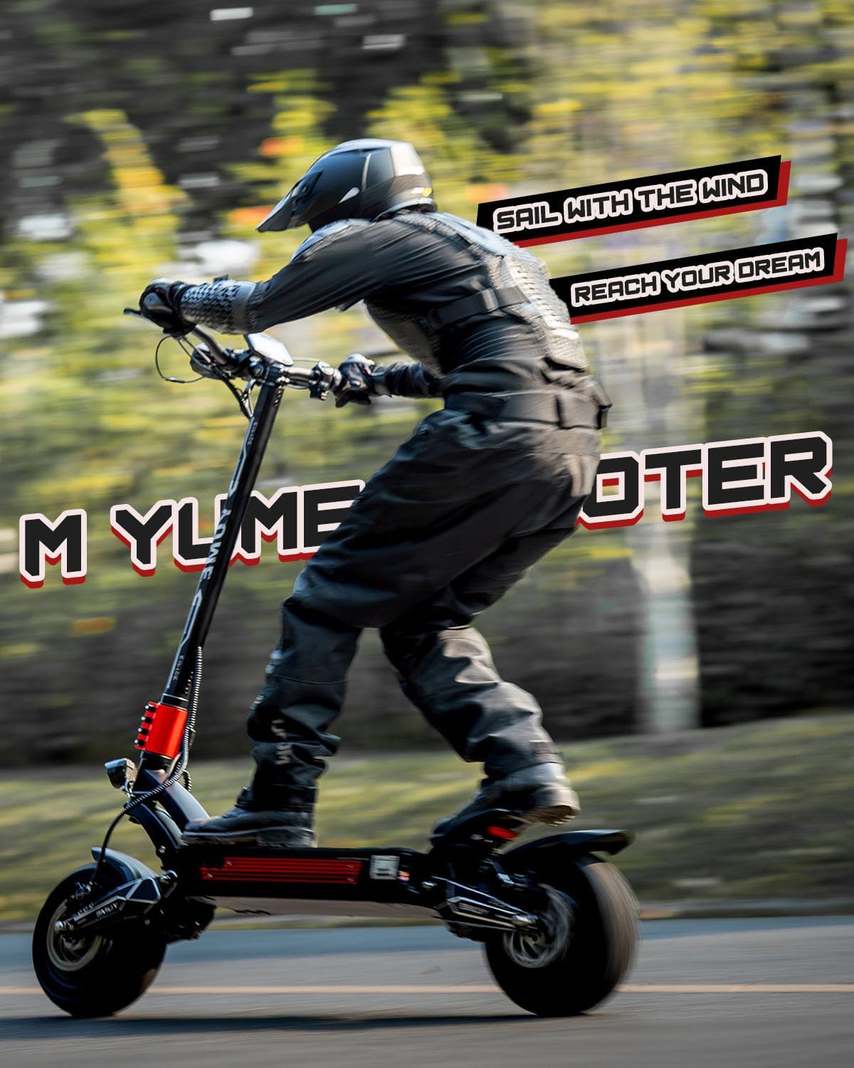 M YUME SCOOTER Raptor 6000W Motor Scooter, 50MPH 56/60 Miles 60V 27/30AH Electric Scooter for Adults, 11" Long Range Scooter Fast Escooter for Commuting & Adventure,UL-2272 Certified