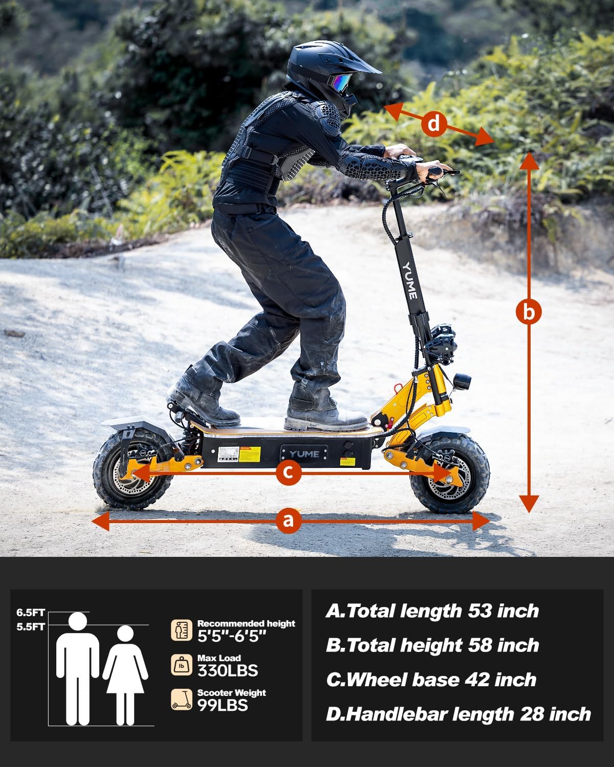 M YUME SCOOTER X11+ 6000W Motor Scooter, 50MPH 56/60 Miles 60V 27/30AH Electric Scooter for Adults, 11" Tire with Steering Damper 440lbs Max Loading Adult E-Scooter,UL-2272 Certified