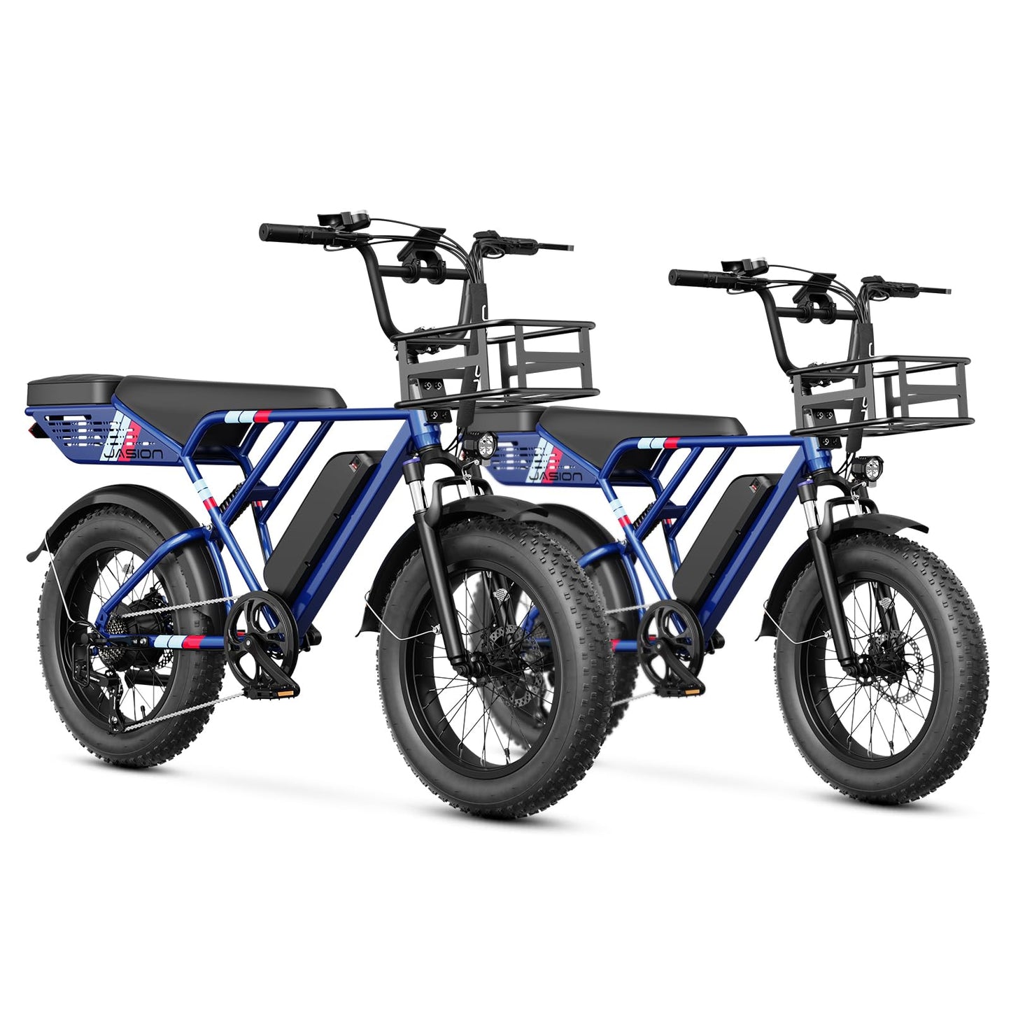Jasion RetroVolt Electric Bike for Adults,【1500W Peak Motor & 30MPH】 Electric Dirt Bike,Dual Suspension Ebikes for Adults, 20" Fat Tire Ebike with 624WH Battery, UL 2849 Tested