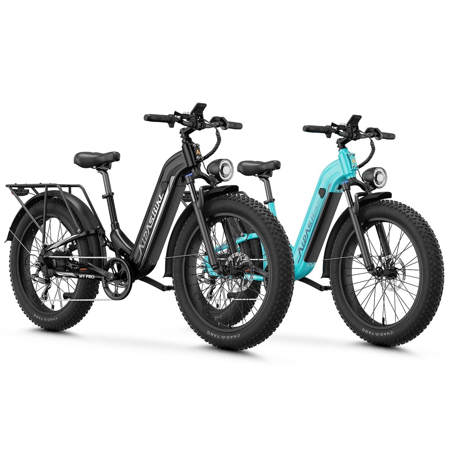 M1 Pro Electric Bike, 1800W Peak Motor Electric Bike for Adults, 48V 17.5Ah, 26'' x 4.0'' Fat Tire Electric Mountain Bike, Ebike with 85 Miles, 36MPH, 7 Speed 110Nm and Dual Suspension