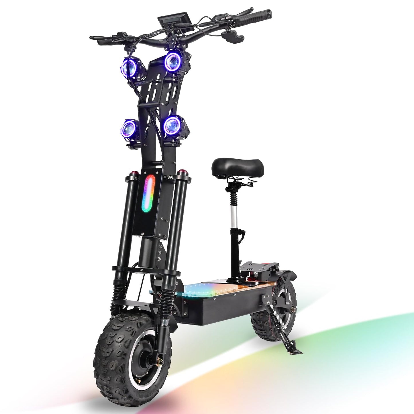 Dual Motor Off Road Scooter for Adults - 62MPH, 80-Mile Range, 10000W Peak, 13/14-Inch Tires, UL2272 Certified