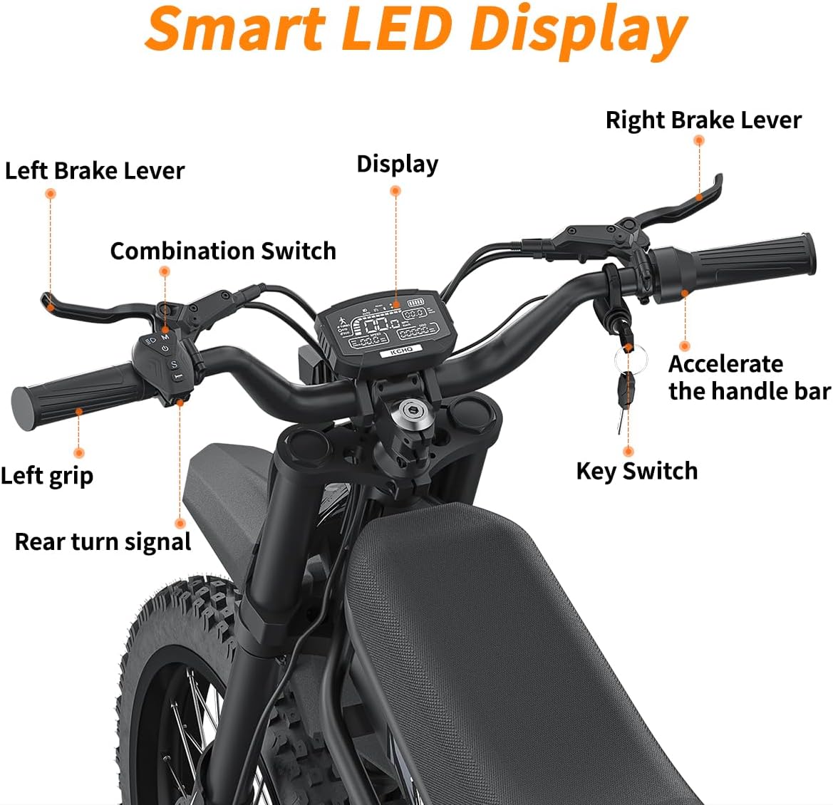 GT73 Pro/ GT73/ GT73 Mini - Electric Dirt Bike for Adults/Teens - 3000W/ 2500W Motor - 50/37 MPH High-Speed, 25"/14'' Fat Tires & Dual Removable Battery, All-Terrain Off-Road eBike for Snow, Sand