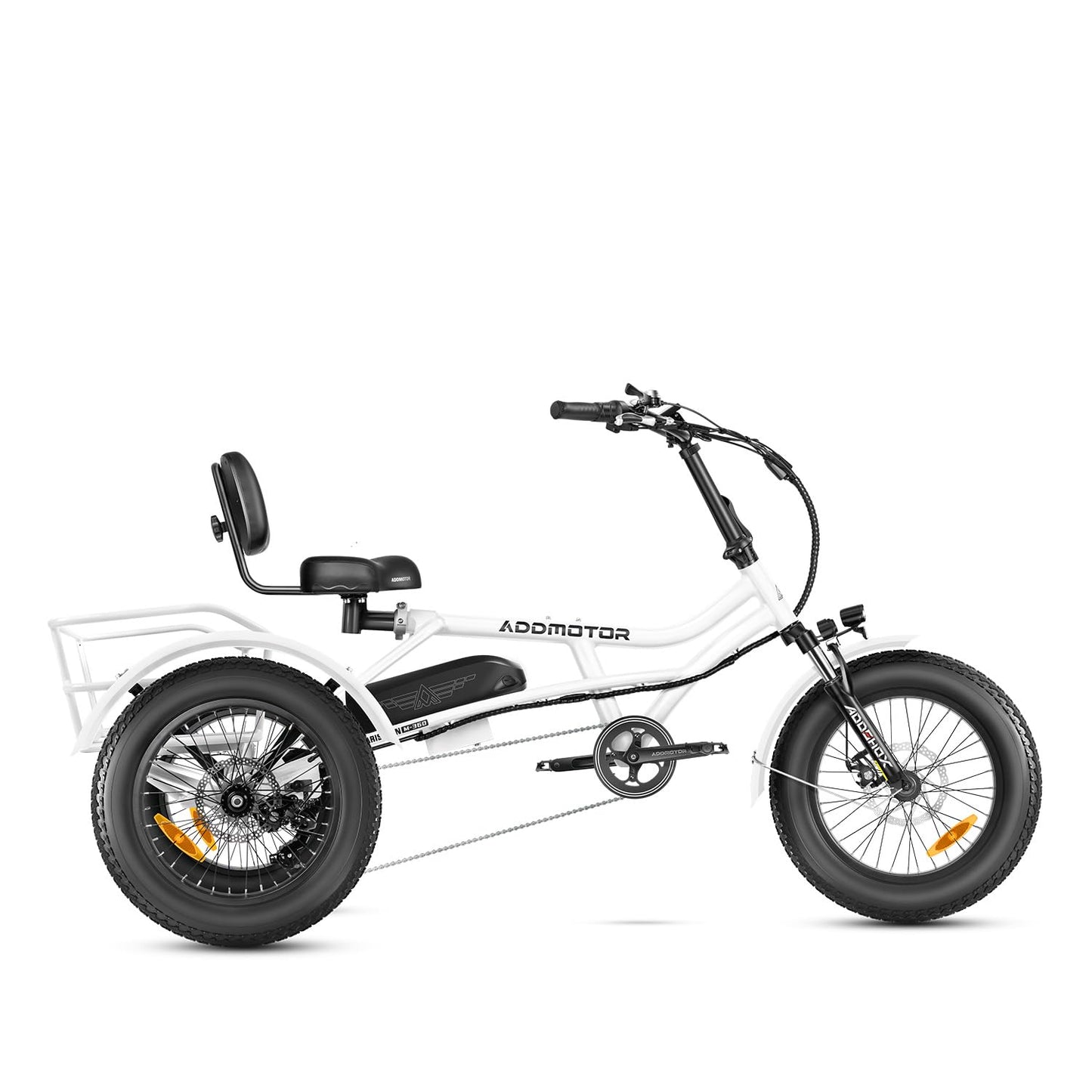 ADDMOTOR ARISETAN Electric Trike for Adults, 750W Rear Motor Electric Tricycle, 85MI 48V 20AH UL2849 Etrike, 380lbs, Semi-Recumbent Three Wheel Electric Bike for Seniors, Parking Brake & Differential