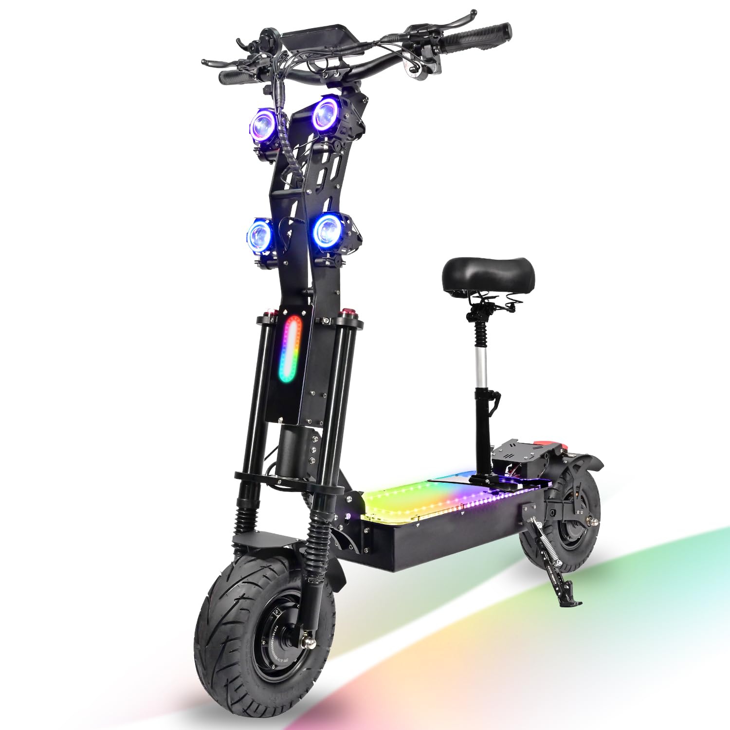 Dual Motor Off Road Scooter for Adults - 62MPH, 80-Mile Range, 10000W Peak, 13/14-Inch Tires, UL2272 Certified