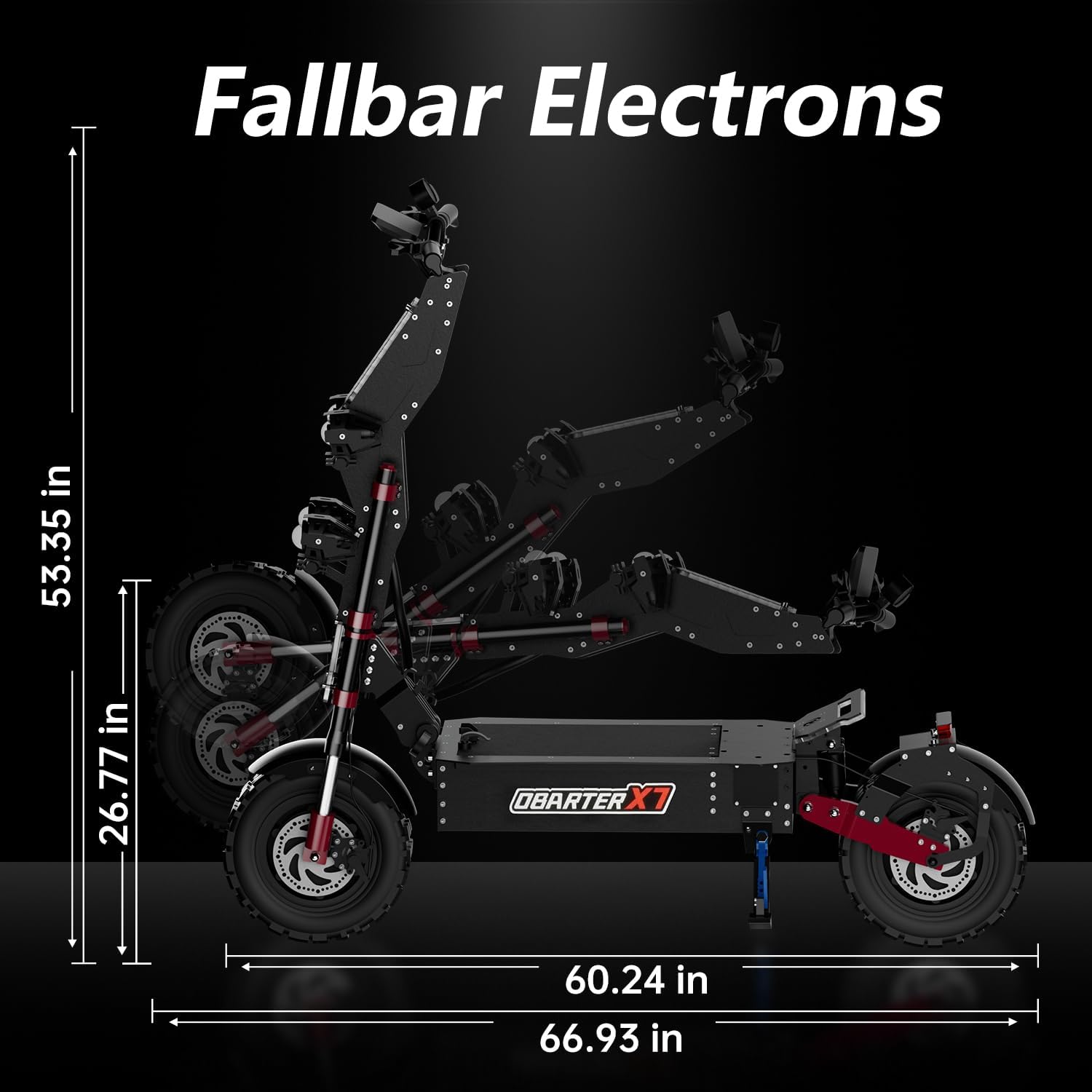 X7 Dual Motor Off Road Scooter for Adults - 55MPH, 90-Mile Range, 8000W Peak, 14-Inch Tires, UL2272 Certified
