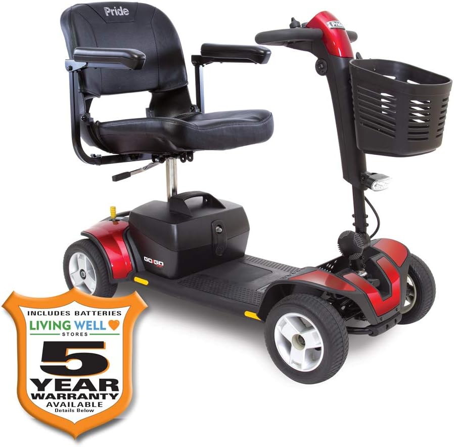 Pride Mobility S74 Go-Go Sport 4-Wheel Electric Mobility Scooter For Adults
