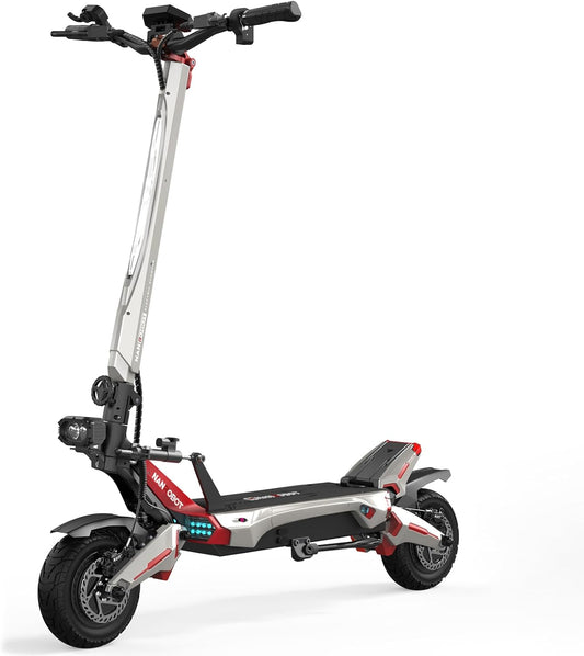 NANROBOT Electric Scooter Adults 50mph Dual Motor Electric Scooter with Suspension 80Miles Range Fast Sports Escooter Folding 10" Off Road Tires 330LBS Max Load Complies with UL2272 Certification
