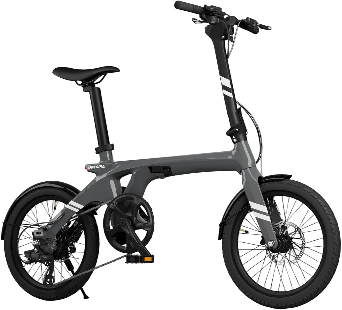 URTOPIA Carbon Fold 1 E-Bike, 29lbs Ultra Light Foldable Electric Bike, Assembly-Free Folding Electric Bikes for Adults, Removable Battery, 500W Motor, 20 Mph 40 Miles, Perfect for Commuting