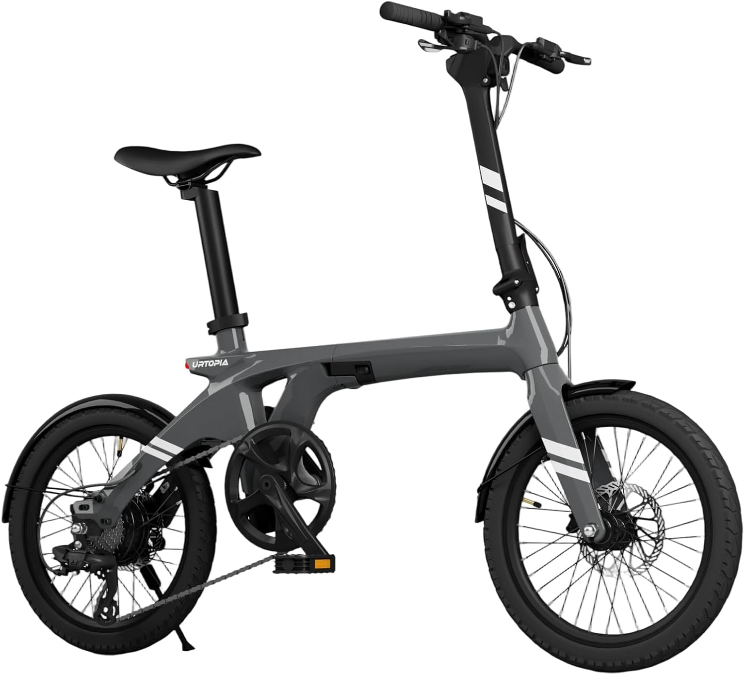 URTOPIA Carbon Fold 1 E-Bike, 29lbs Ultra Light Foldable Electric Bike, Assembly-Free Folding Electric Bikes for Adults, Removable Battery, 500W Motor, 20 Mph 40 Miles, Perfect for Commuting