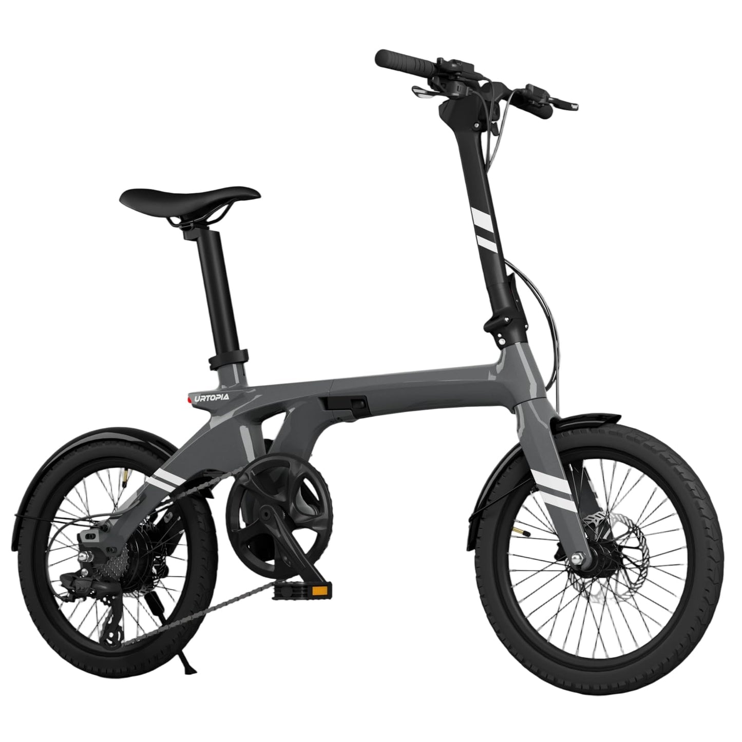URTOPIA Carbon Fold 1 E-Bike, 29lbs Ultra Light Foldable Electric Bike, Assembly-Free Folding Electric Bikes for Adults, Removable Battery, 500W Motor, 20 Mph 40 Miles, Perfect for Commuting