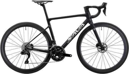 SAVADECK Carbon Road Bike Lightweight 24-Speed Shifting Road Bicycle with Shimano 105 Di2 7170 Groupset, T1000 Carbon Frame with 700C Carbon Wheelset Disc Brake Race Bikes