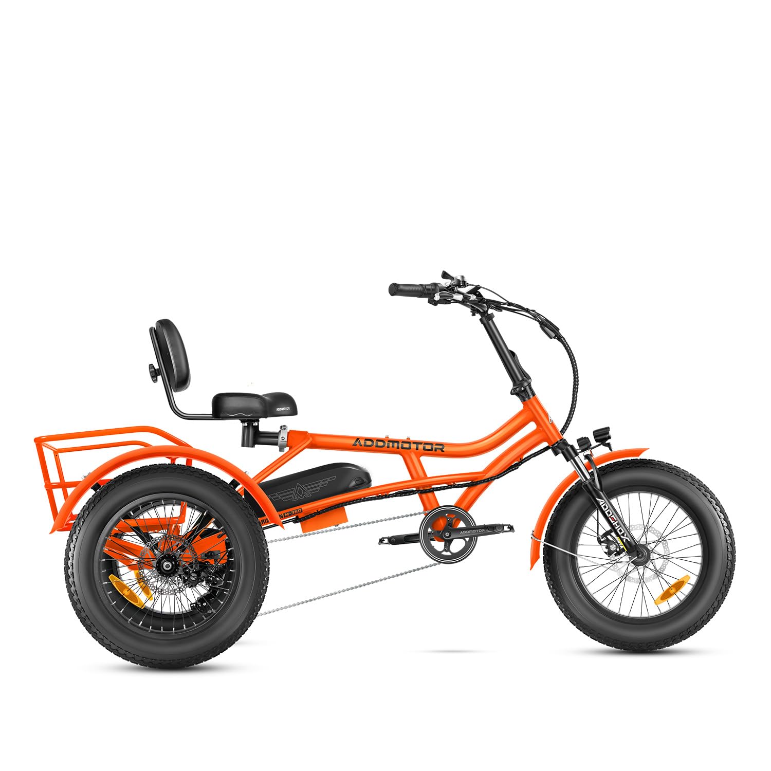 ADDMOTOR ARISETAN Electric Trike for Adults, 750W Rear Motor Electric Tricycle, 85MI 48V 20AH UL2849 Etrike, 380lbs, Semi-Recumbent Three Wheel Electric Bike for Seniors, Parking Brake & Differential