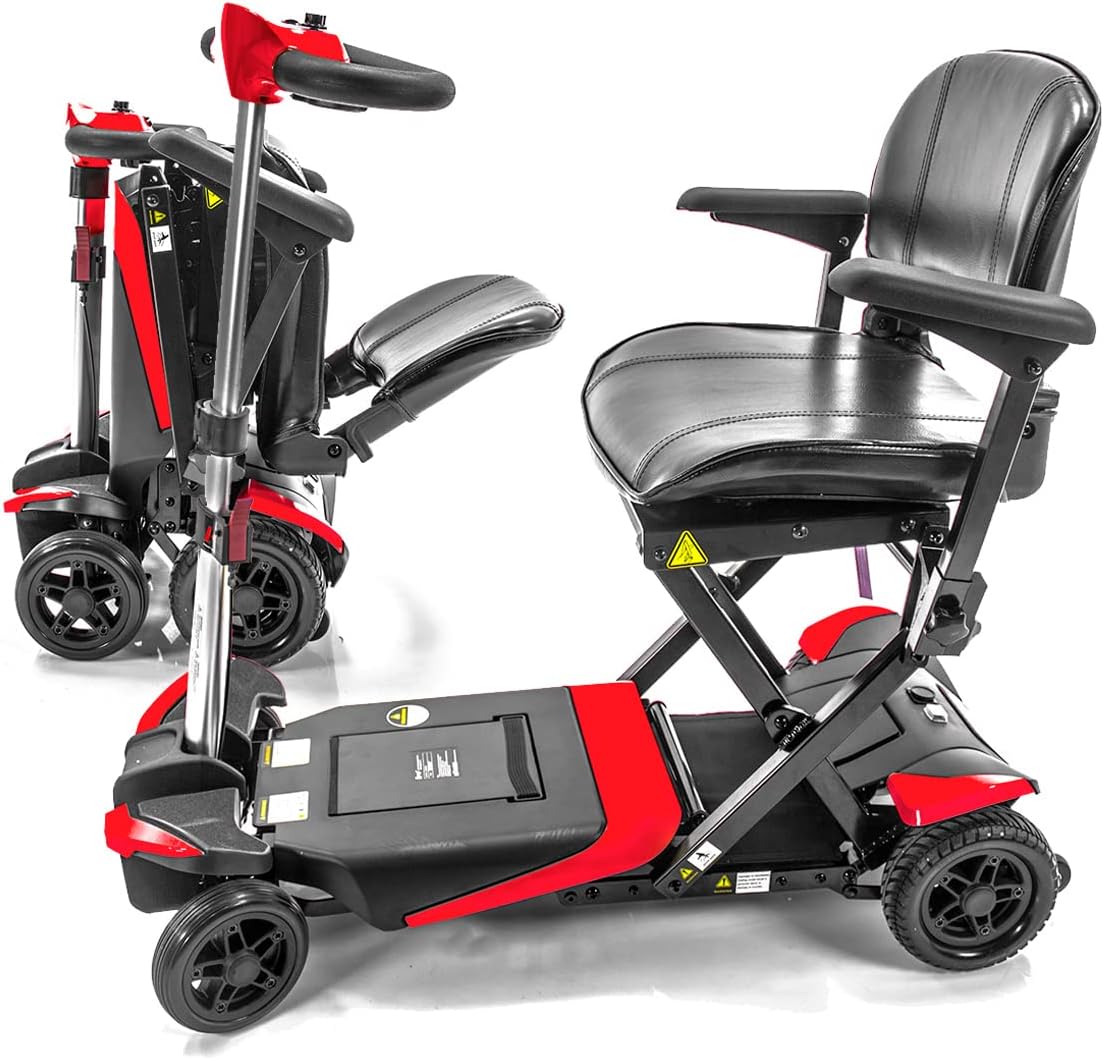 Transformer Electric Folding Mobility Scooter (Red) by Solax