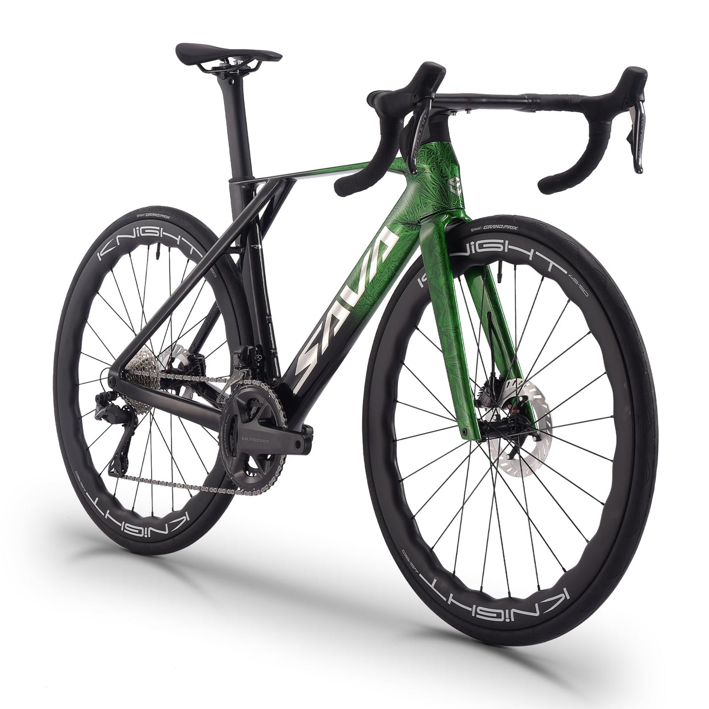 SAVADECK SLR8-Ultegra Full Carbon Road Bike, Carbon Fiber Frame Racing Bicycle with Shimano 105 R8170 24S Groupset, Hydraulic Disc Brakes, Ultra-Light Carbon Bike for Adults