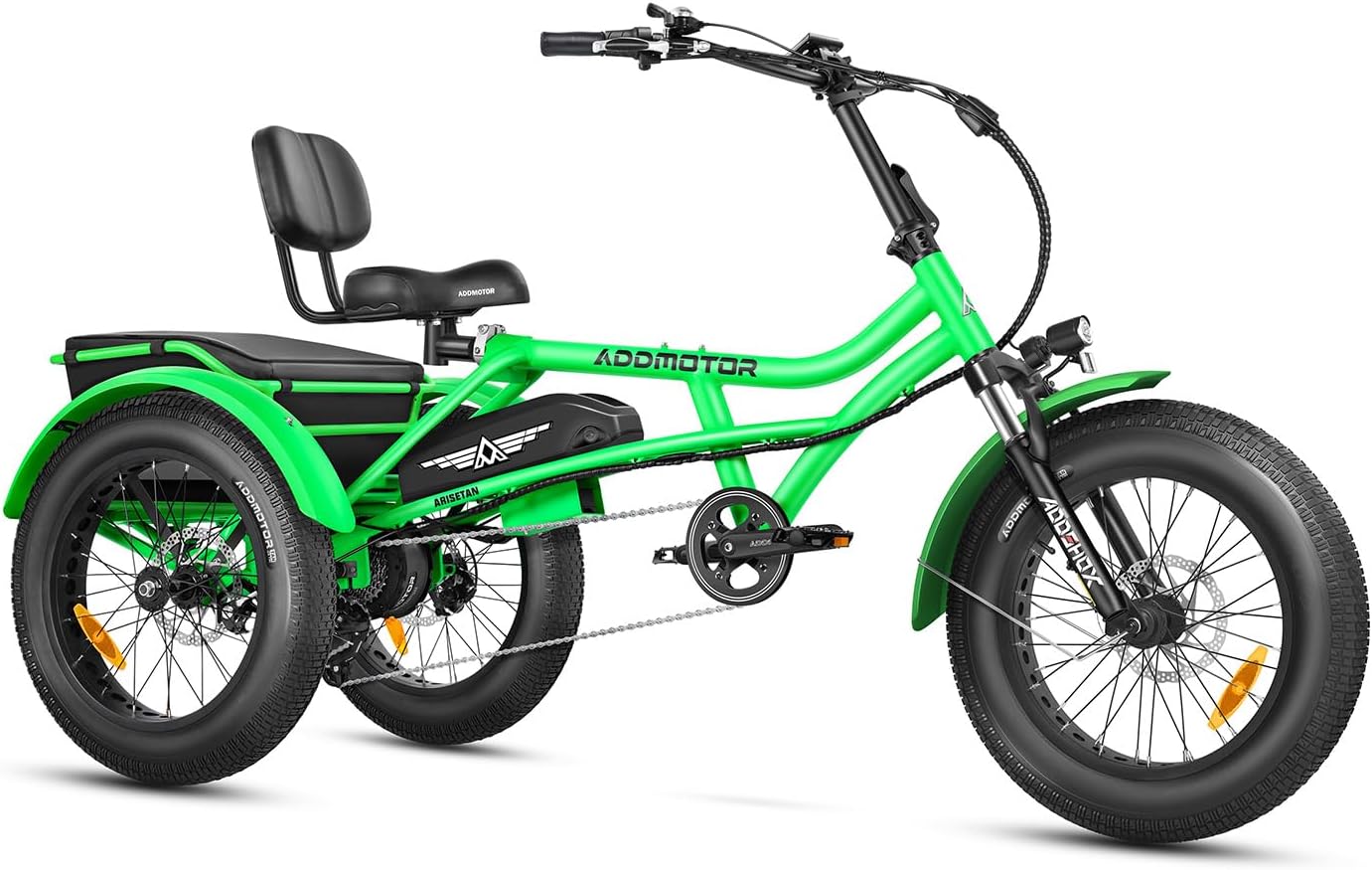ADDMOTOR ARISETAN Electric Trike for Adults, 750W Rear Motor Electric Tricycle, 85MI 48V 20AH UL2849 Etrike, 380lbs, Semi-Recumbent Three Wheel Electric Bike for Seniors, Parking Brake & Differential