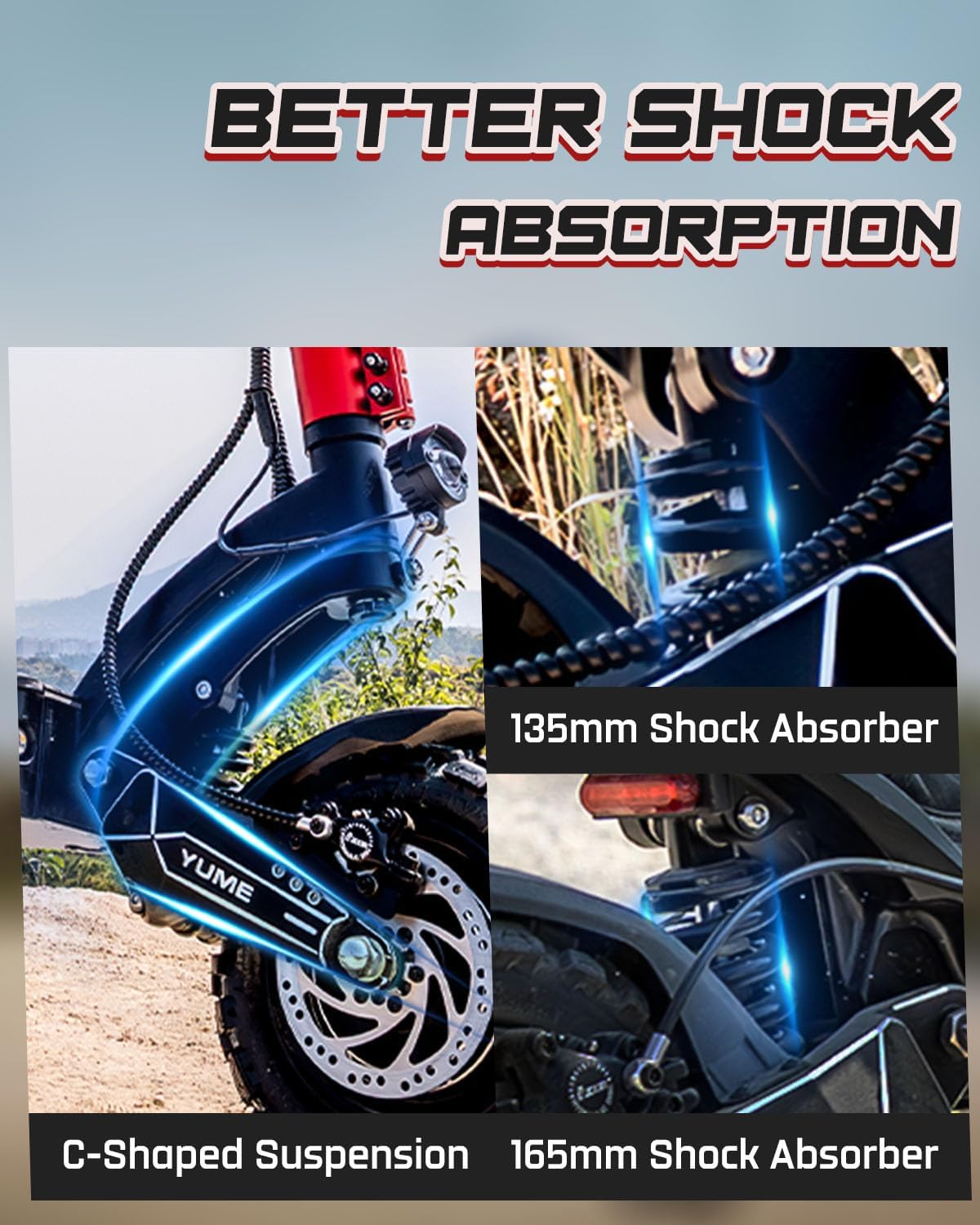M YUME SCOOTER Raptor 6000W Motor Scooter, 50MPH 56/60 Miles 60V 27/30AH Electric Scooter for Adults, 11" Long Range Scooter Fast Escooter for Commuting & Adventure,UL-2272 Certified