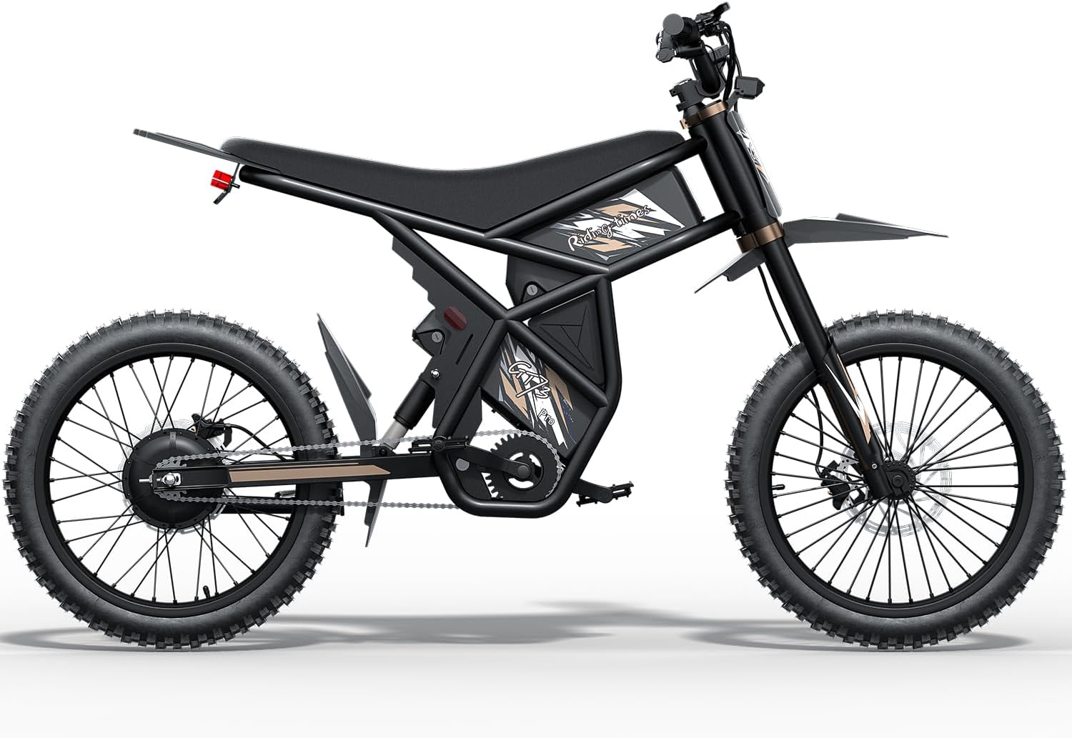 GT73 PRO/GT73 Electric Dirt Bike for Adults, 50MPH 60V 3000W / 37MPH 48V 2400W, 1747Wh/2160Wh Dual Battery Ebike Up to 85 Miles, 25" Motorcycle Tire, UL2849 All Terrain E Bike Full Suspension