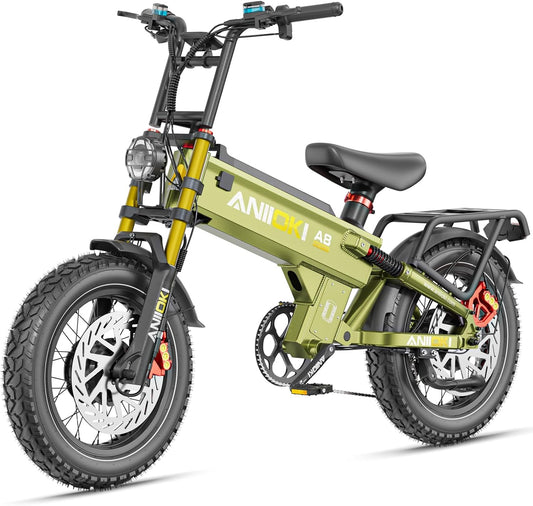 ANIIOKI 5400W Dual Motor ebike,Electric Bike with 70ah Battery,30+ Mph Top Speed,Fat Tire eBikes,200 Miles Ebike for Adult