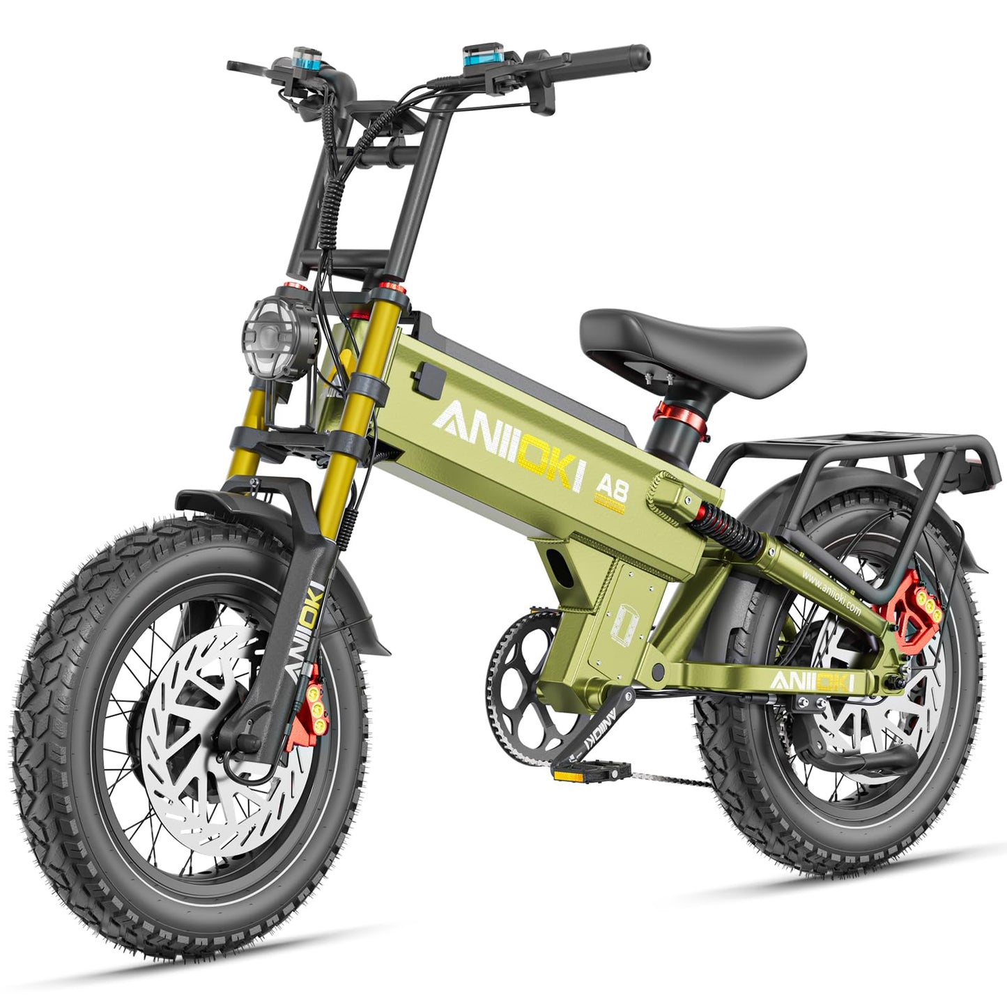ANIIOKI 5400W Dual Motor ebike,Electric Bike with 70ah Battery,30+ Mph Top Speed,Fat Tire eBikes,200 Miles Ebike for Adult