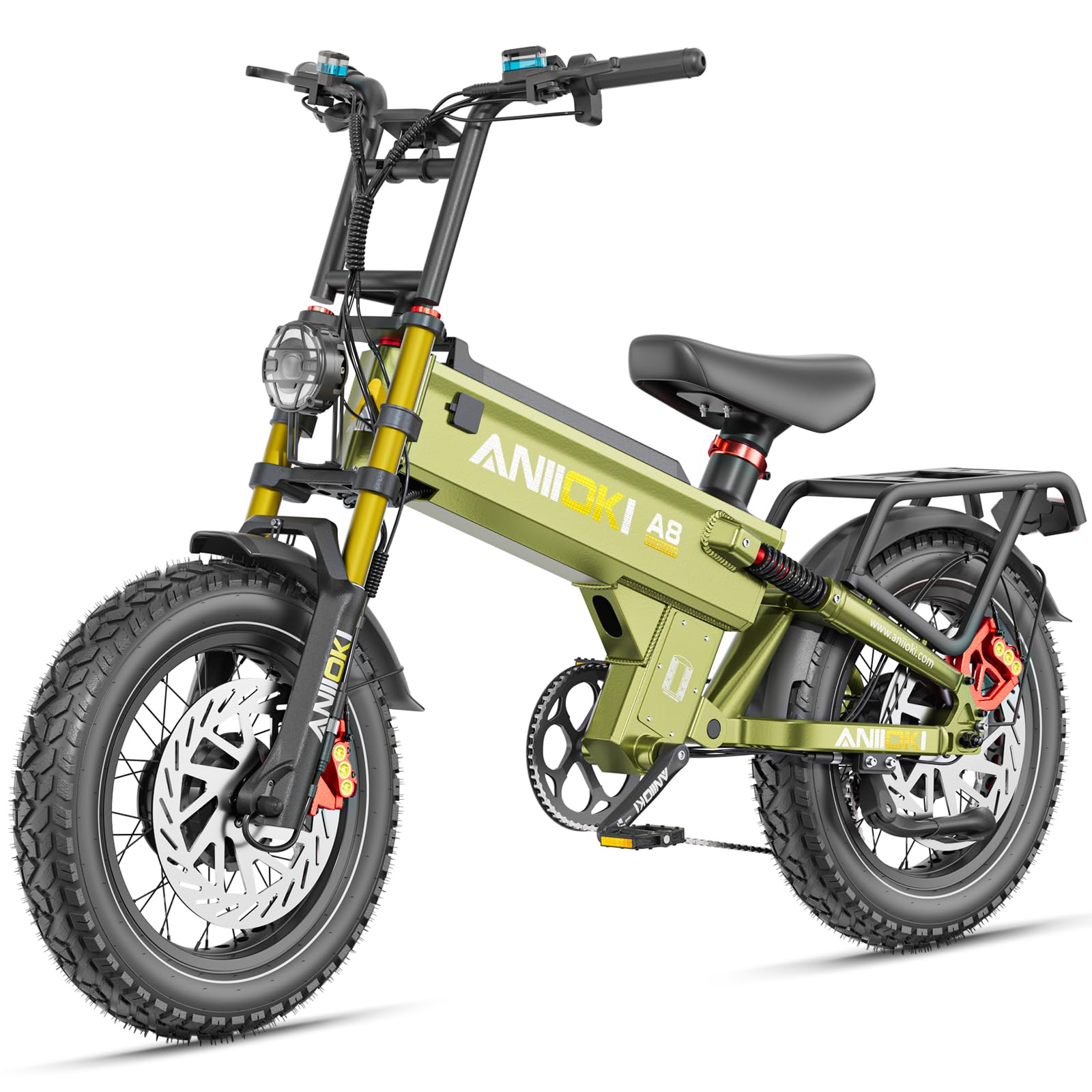 ANIIOKI 5400W Dual Motor ebike,Electric Bike with 70ah Battery,30+ Mph Top Speed,Fat Tire eBikes,200 Miles Ebike for Adult
