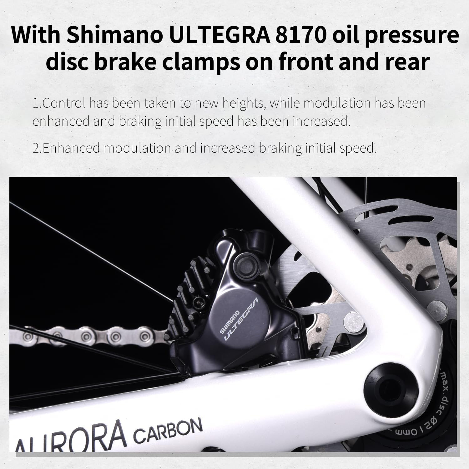 SAVADECK Carbon Siber Road Bike, 24 Speeds Shifting Road Bicycle with Shimano Ultegra Di2 8170 Groupset, Carbon Race Bike with Carbon Frame and Carbon Wheelset Disc Brake for Adult