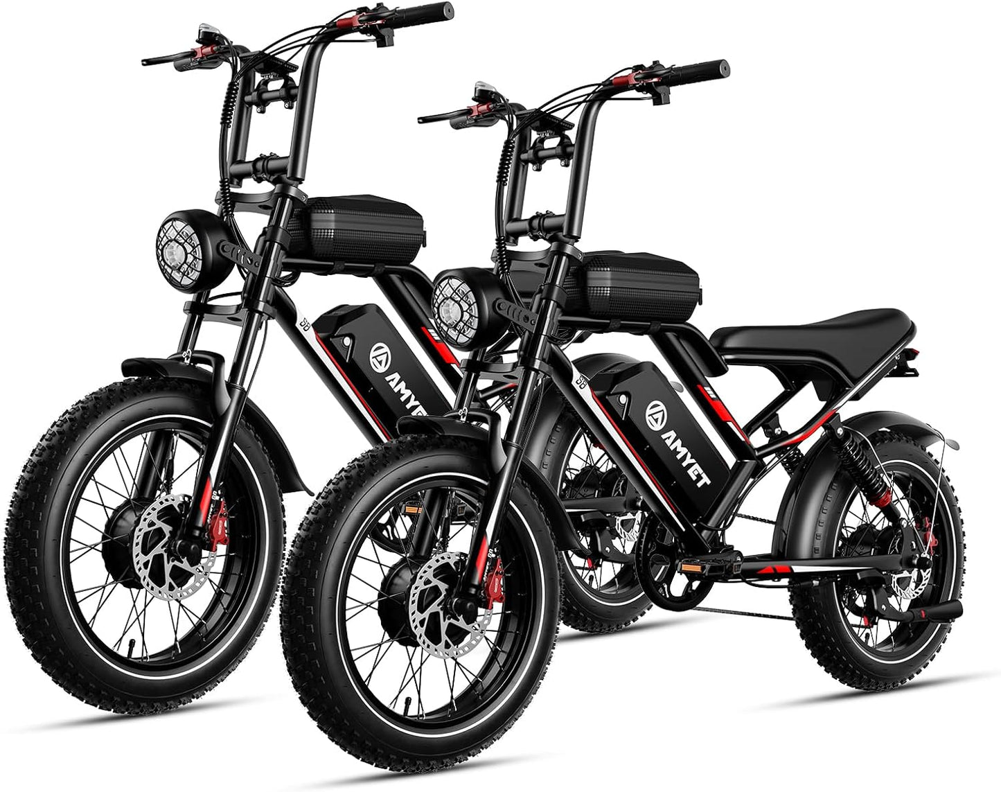 S8 Peak 3000W Dual Motor AWD Electric Bike for Adults 48V 25Ah Ebike 33MPH Electric Bicycles 75+ Miles Max Range Hydraulic Disc Brake Full Suspension Fork 7-Speed Electric Bike
