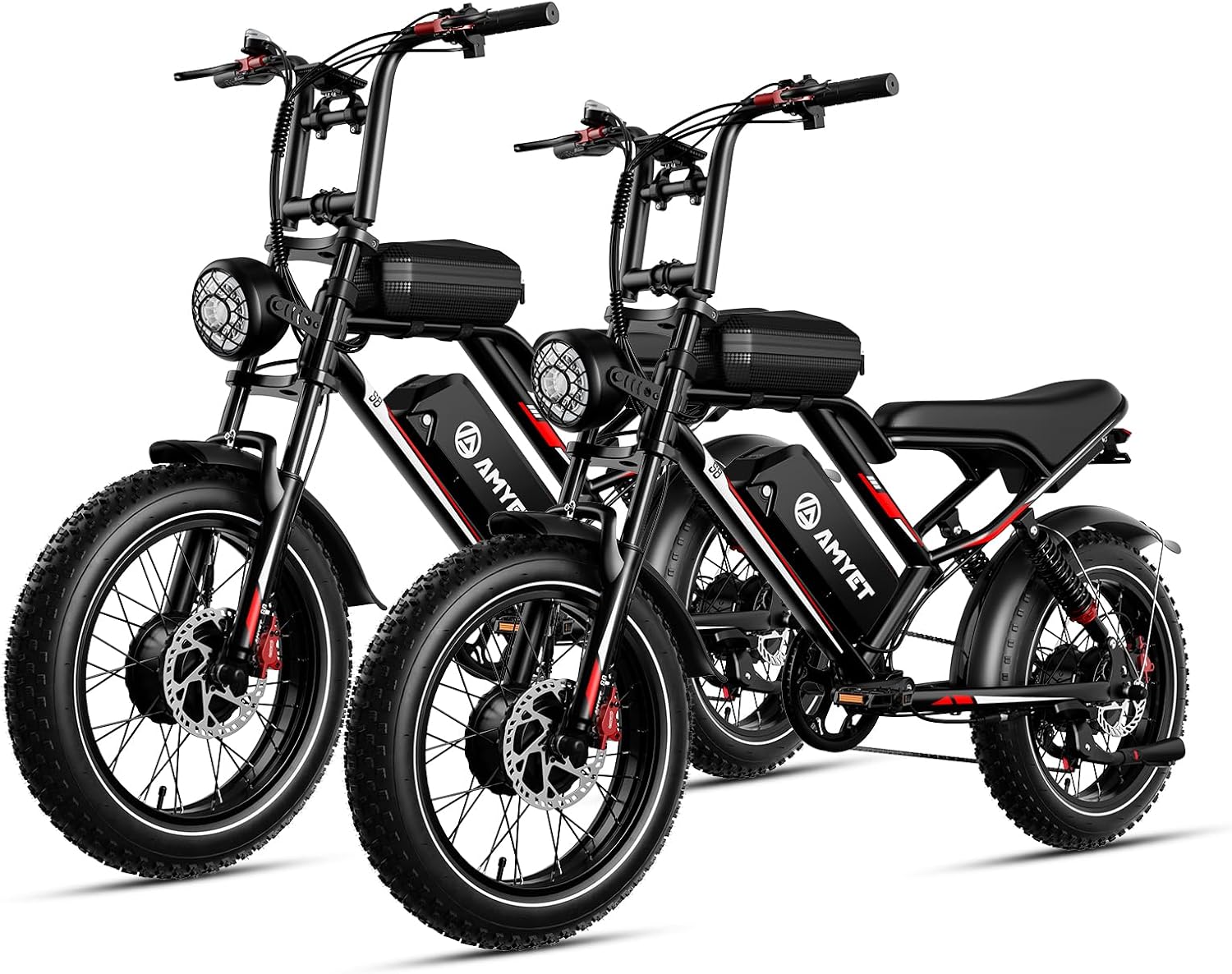 S8 Peak 3000W Dual Motor AWD Electric Bike for Adults 48V 25Ah Ebike 33MPH Electric Bicycles 75+ Miles Max Range Hydraulic Disc Brake Full Suspension Fork 7-Speed Electric Bike