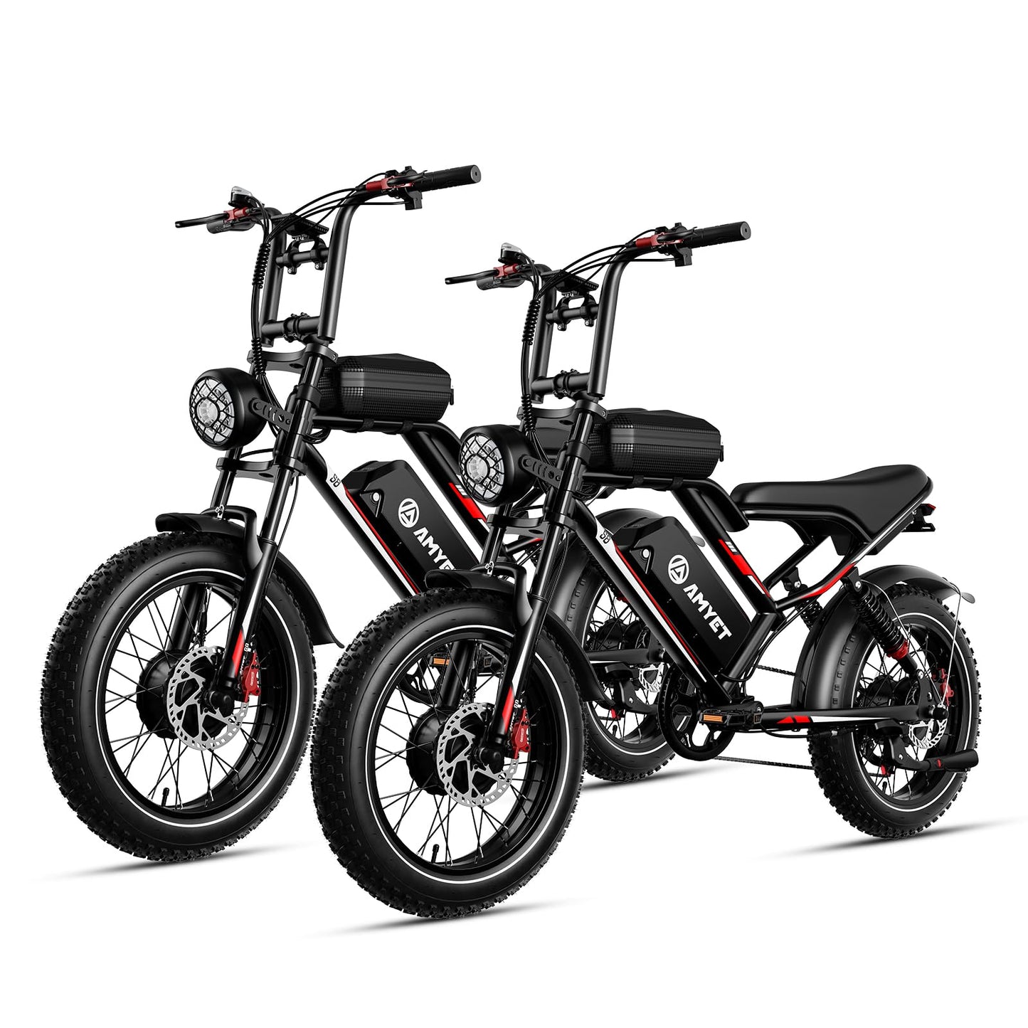 S8 Peak 3000W Dual Motor AWD Electric Bike for Adults 48V 25Ah Ebike 33MPH Electric Bicycles 75+ Miles Max Range Hydraulic Disc Brake Full Suspension Fork 7-Speed Electric Bike