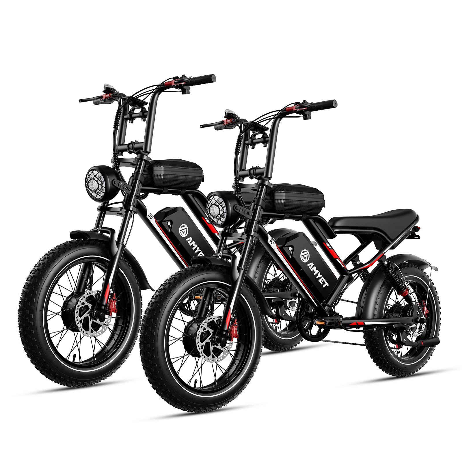 S8 Peak 3000W Dual Motor AWD Electric Bike for Adults 48V 25Ah Ebike 33MPH Electric Bicycles 75+ Miles Max Range Hydraulic Disc Brake Full Suspension Fork 7-Speed Electric Bike