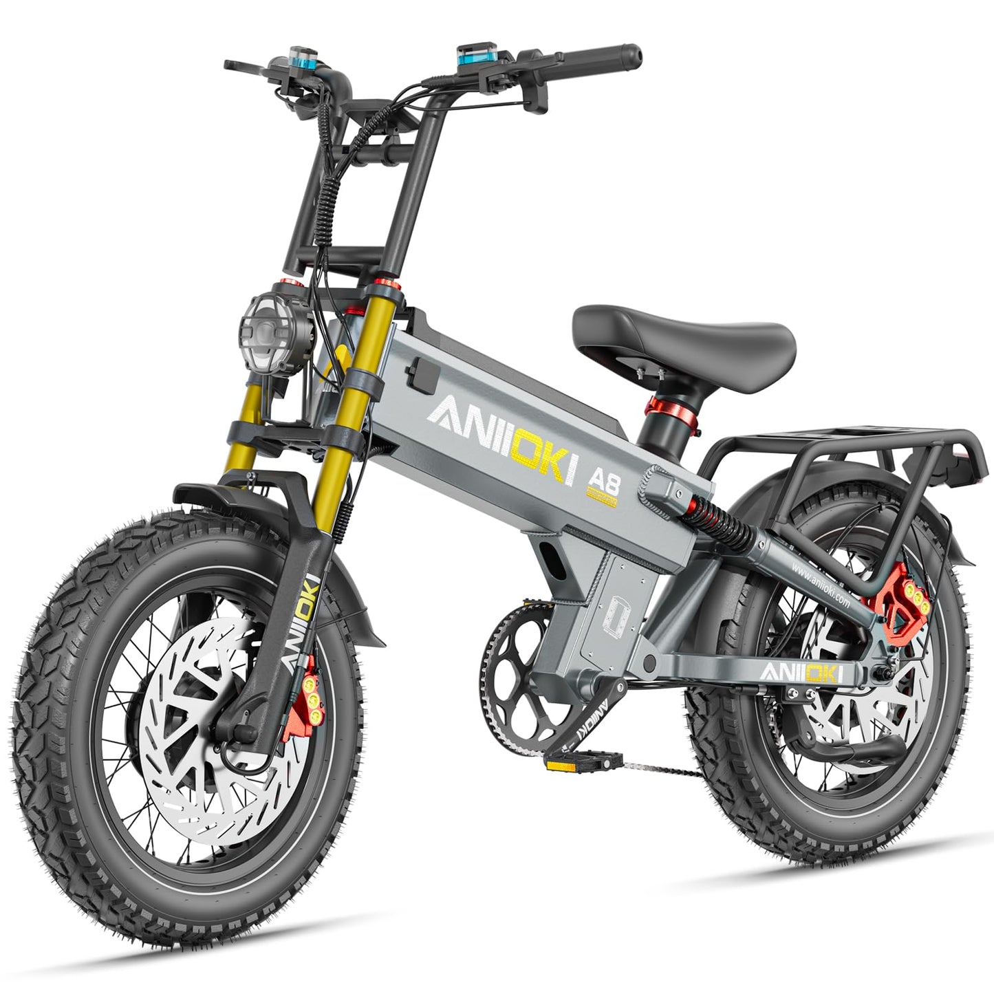 ANIIOKI 5400W Dual Motor ebike,Electric Bike with 70ah Battery,30+ Mph Top Speed,Fat Tire eBikes,200 Miles Ebike for Adult