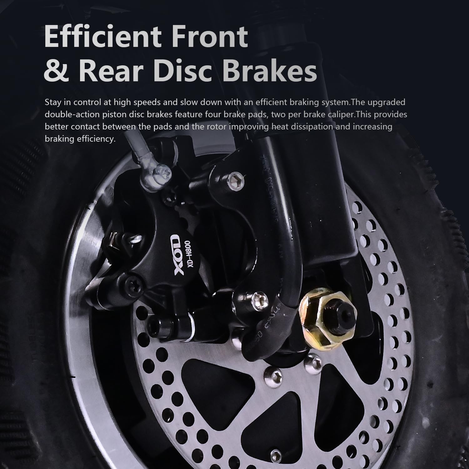Dual Motor Off Road Scooter for Adults - 62MPH, 80-Mile Range, 10000W Peak, 13/14-Inch Tires, UL2272 Certified