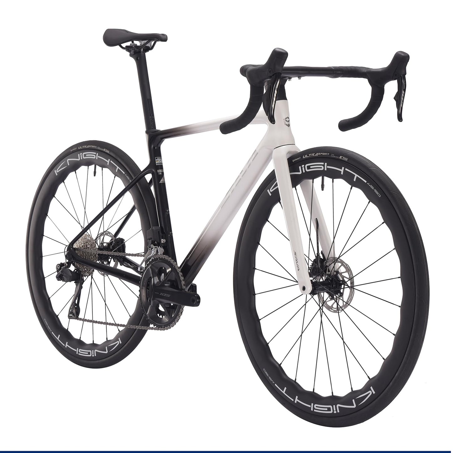 SAVADECK Carbon Fibre Road Bike, Hydraulic Oil Disc Bike with Carbon Fibre Frame and Wheelset, Lightweight Racing Bicycle with R7120 24S Shift Set for Adults