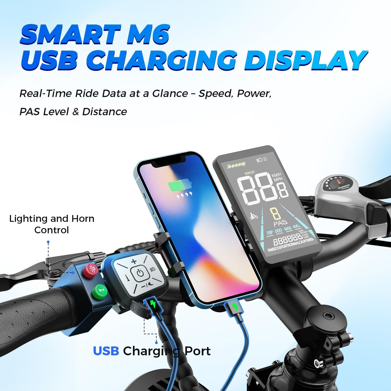 M1 Pro & M2 Pro Electric Bike Combo, 1800W Peak Motor Fat Tire EBikes for Adults, 36MPH Electric mountain Bike with 48V 17.5Ah Battery, 26" x 4.0" All-Terrain Tires, 7 Speed, 85 Miles Long Range