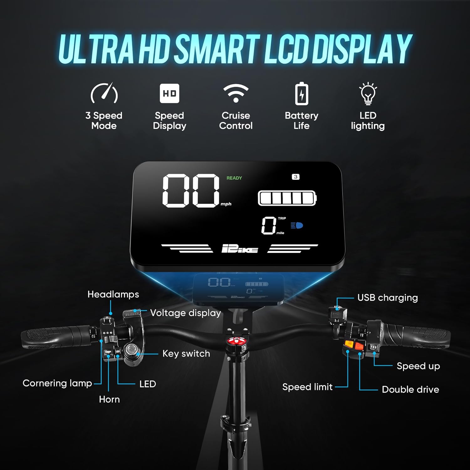 JGH Electric Scooter Adults, 10.5"/11" Tires, 800/6000W Motor E-Scooter Up to 50/75 Miles Range,Top Speed 31/55 MPH, Folding Commuting Electric Scooter for Adults