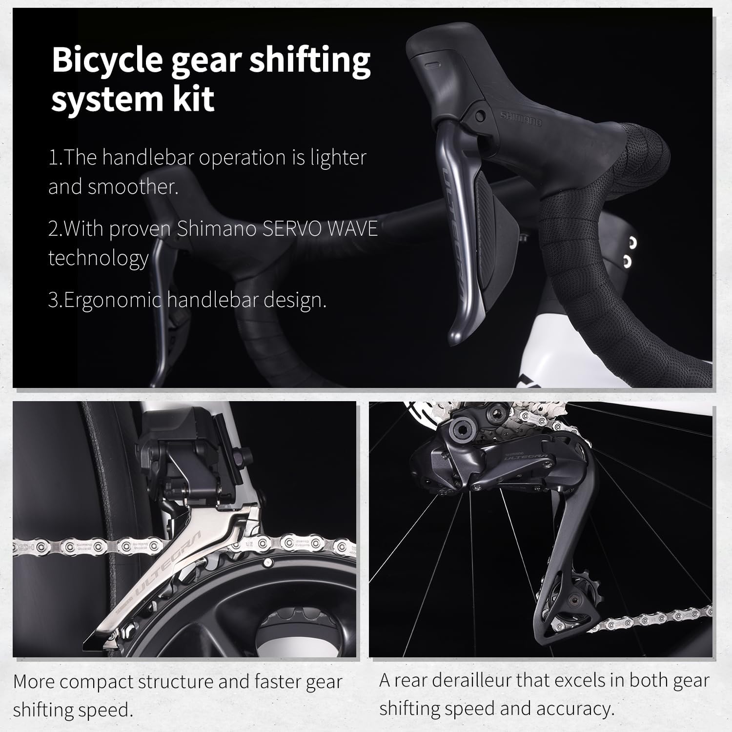 SAVADECK Carbon Siber Road Bike, 24 Speeds Shifting Road Bicycle with Shimano Ultegra Di2 8170 Groupset, Carbon Race Bike with Carbon Frame and Carbon Wheelset Disc Brake for Adult