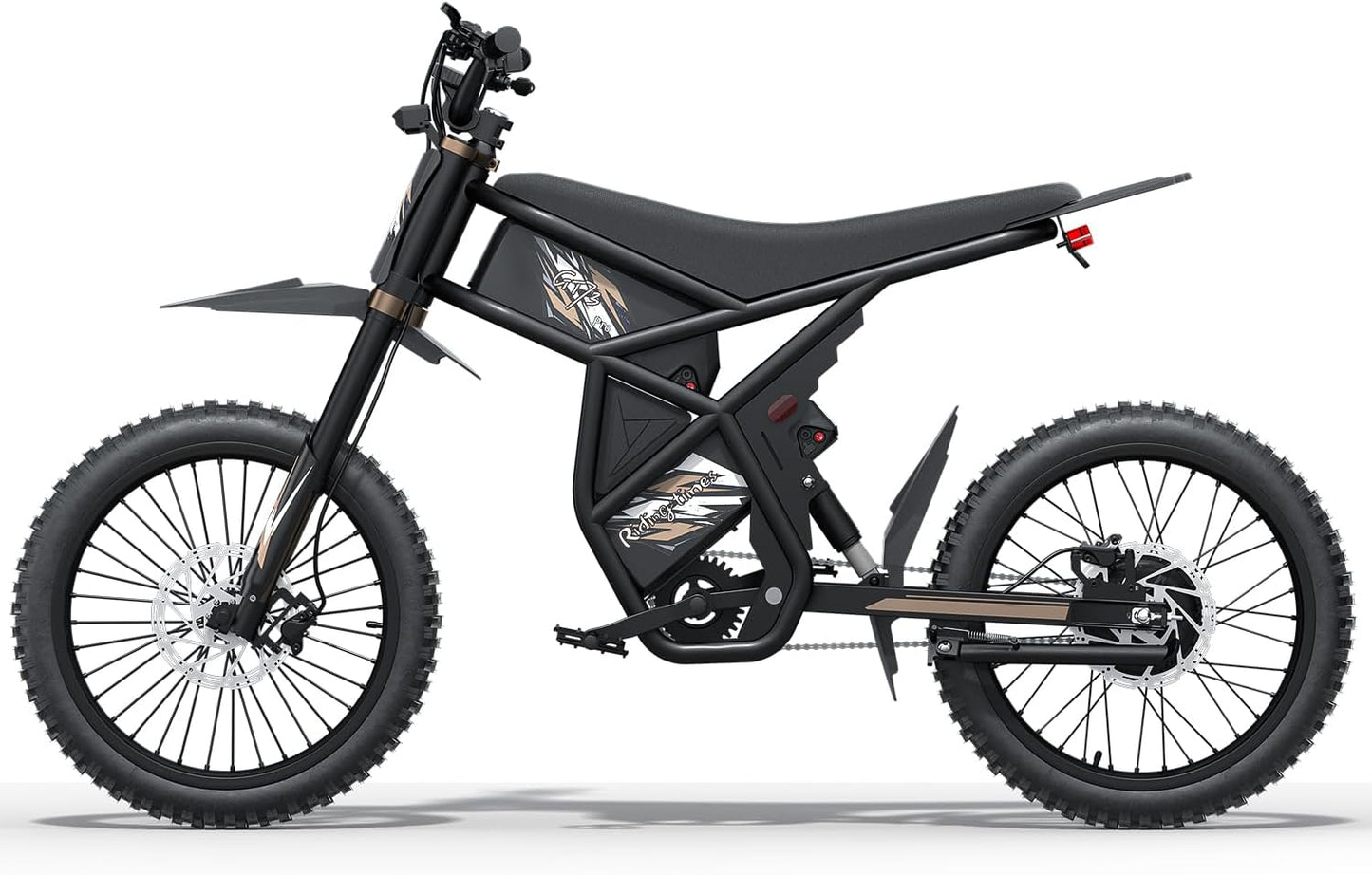 GT73PRO/GT73 Electric Dirt Bike for Adults, 3000W 60V 50MPH //2400W 48V 37MPH, 36.4AH Dual Battery Ebike Up to 85 Miles, 25" Motorcycle Tire, UL2849 All Terrain for Mountains, Snow, Sand, Road