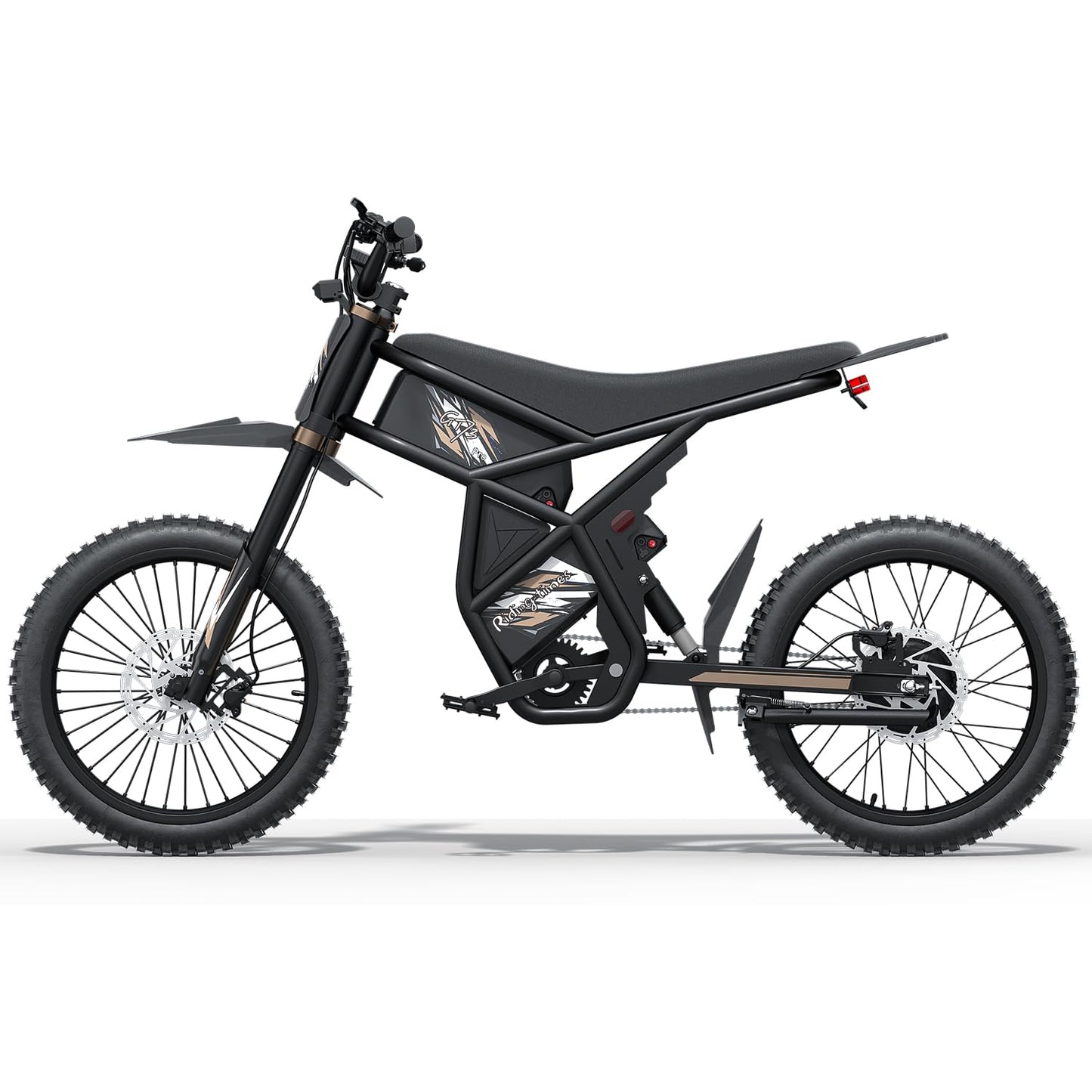 GT73PRO/GT73 Electric Dirt Bike for Adults, 3000W 60V 50MPH //2400W 48V 37MPH, 36.4AH Dual Battery Ebike Up to 85 Miles, 25" Motorcycle Tire, UL2849 All Terrain for Mountains, Snow, Sand, Road
