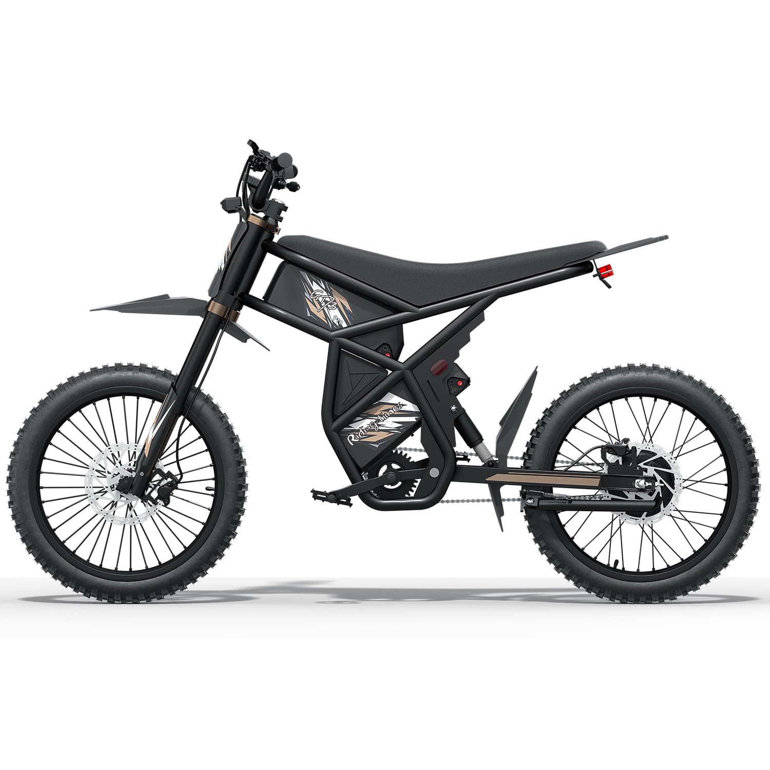 GT73PRO/GT73 Electric Dirt Bike for Adults, 3000W 60V 50MPH //2400W 48V 37MPH, 36.4AH Dual Battery Ebike Up to 85 Miles, 25" Motorcycle Tire, UL2849 All Terrain for Mountains, Snow, Sand, Road