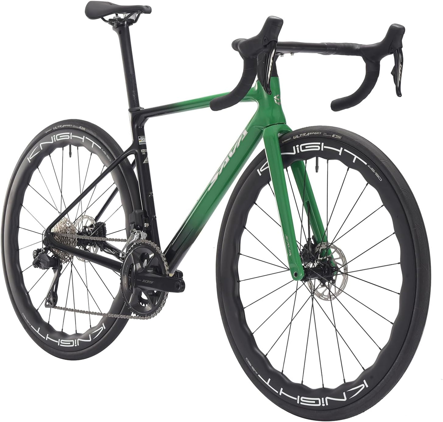 SAVADECK Carbon Fibre Road Bike, Hydraulic Oil Disc Bike with Carbon Fibre Frame and Wheelset, Lightweight Racing Bicycle with R7120 24S Shift Set for Adults