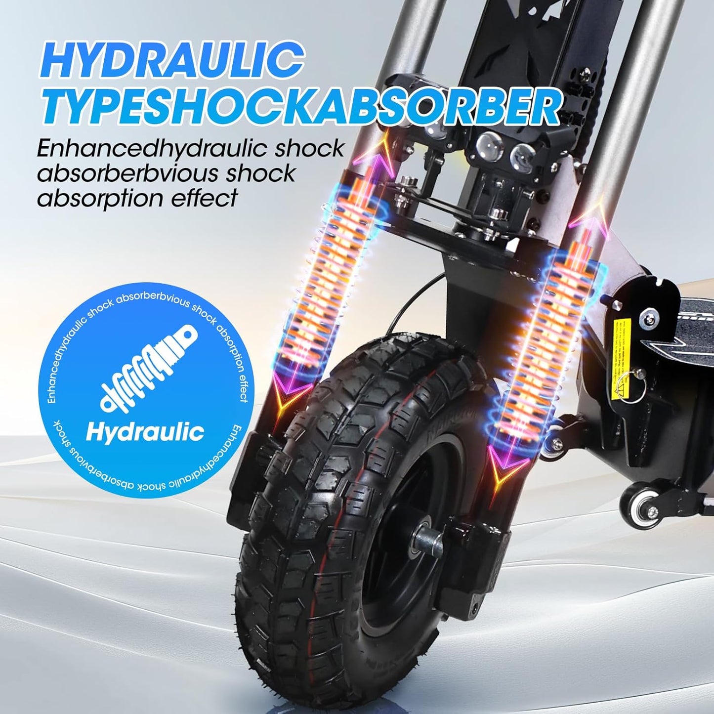 Adults Electric Scooter LED Large Screen Instrument 6000W Dual Motors Up to 58 MPH, 60V27Ah Battery 22 Miles Long Range, Dual Suspension and Hydraulic Disc Brakes