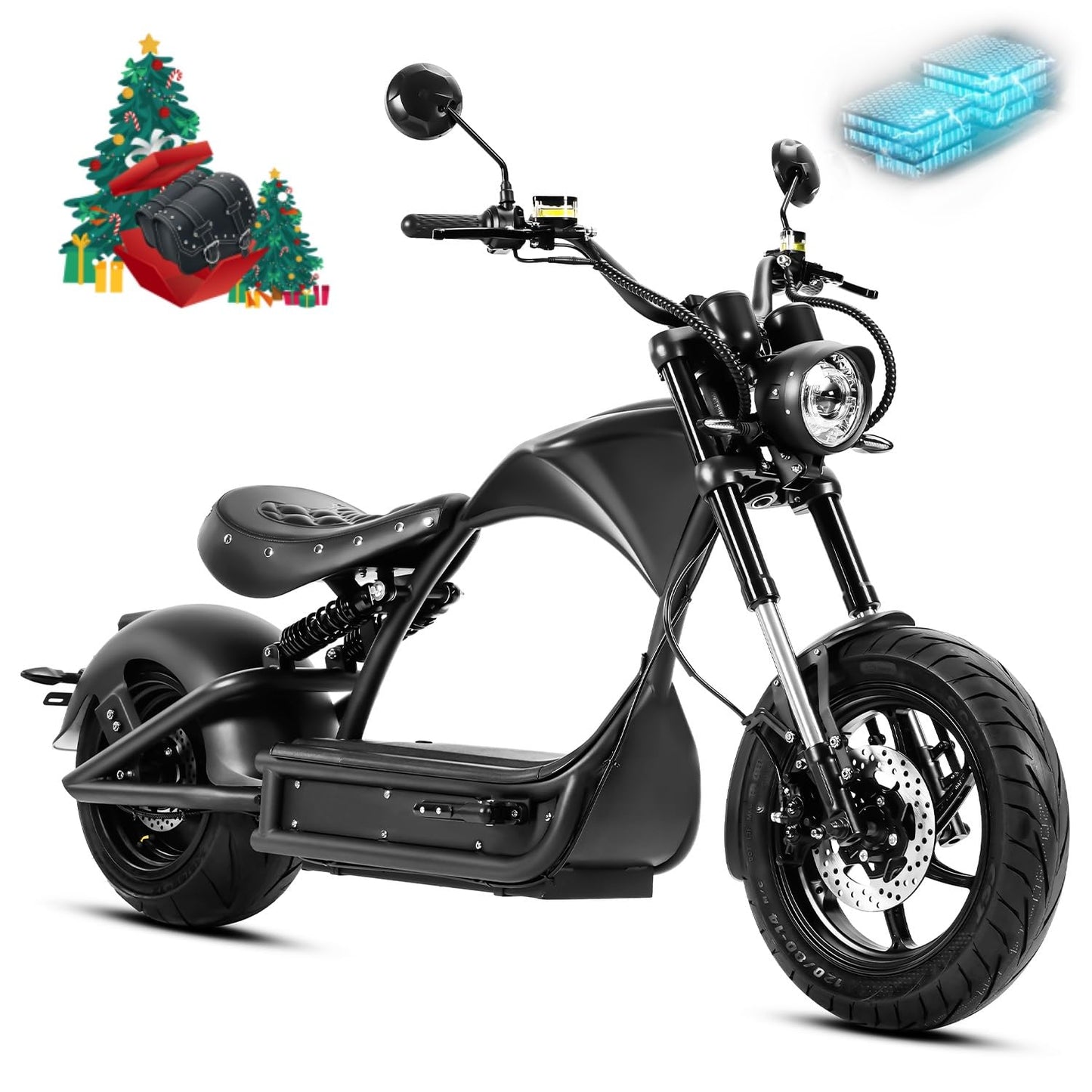eAhora (2025 Upgraded) M1P Pro 4000W 50MPH Electric Motorcycle for Adults 55 Miles Long Range 60V 42AH Battery Electric Motorcycle, Full Suspension Dual Hydraulic Brake Street Legal Motorcycle