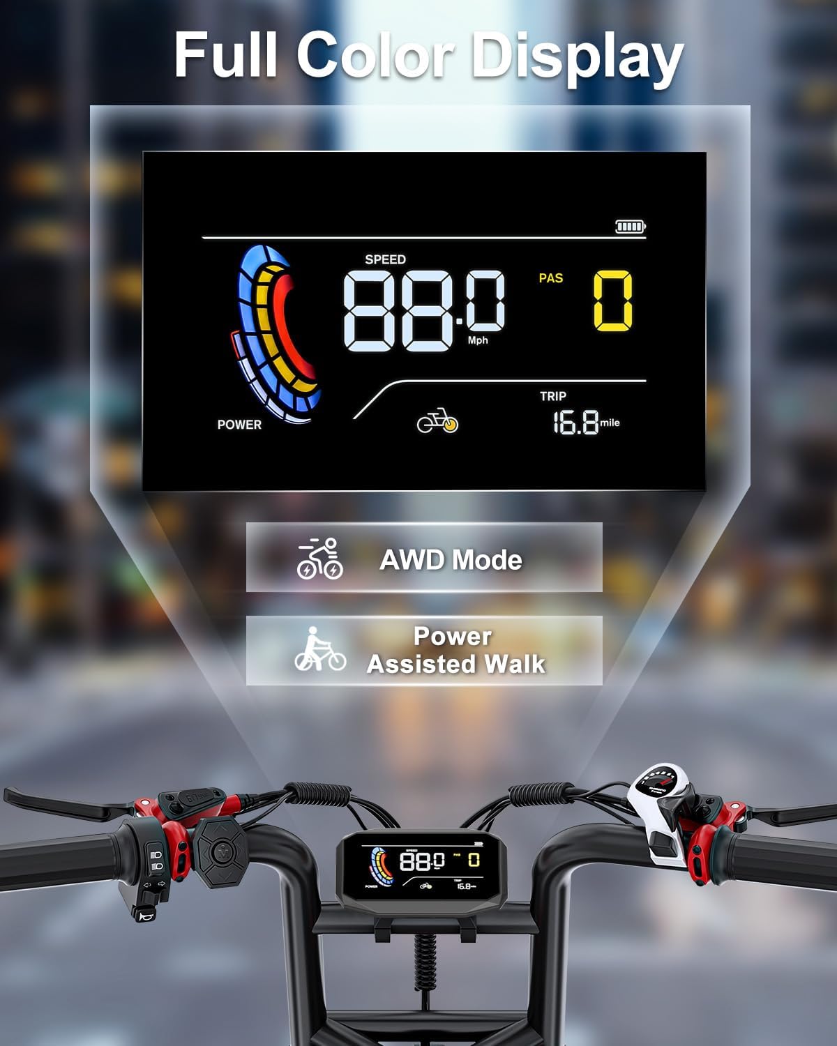 ANIIOKI 5400W Dual Motor ebike,Electric Bike with 70ah Battery,30+ Mph Top Speed,Fat Tire eBikes,200 Miles Ebike for Adult