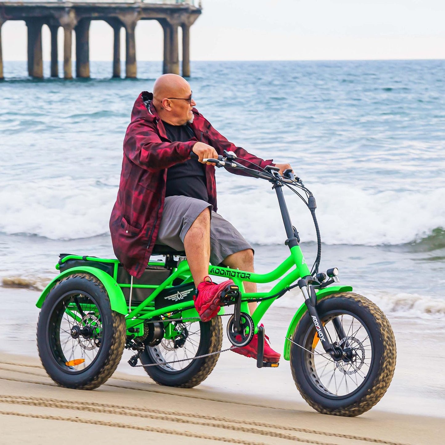 ADDMOTOR ARISETAN Electric Trike for Adults, 750W Rear Motor Electric Tricycle, 85MI 48V 20AH UL2849 Etrike, 380lbs, Semi-Recumbent Three Wheel Electric Bike for Seniors, Parking Brake & Differential